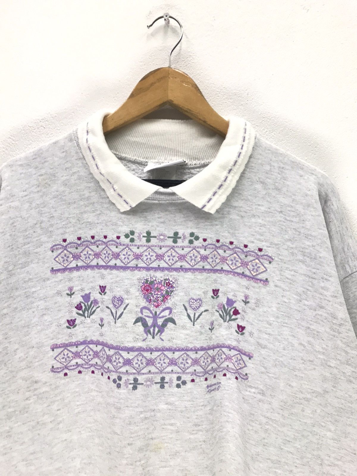 Vintage Vintage Morning Sun Flower Design Sweatshirt Size US L / EU 52-54 / 3 - 2 Thumbnail