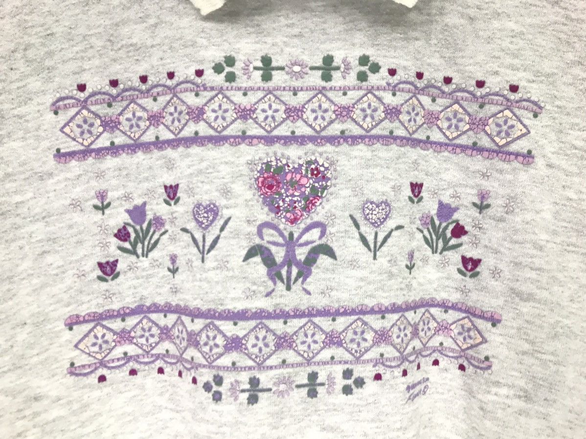Vintage Vintage Morning Sun Flower Design Sweatshirt Size US L / EU 52-54 / 3 - 3 Thumbnail