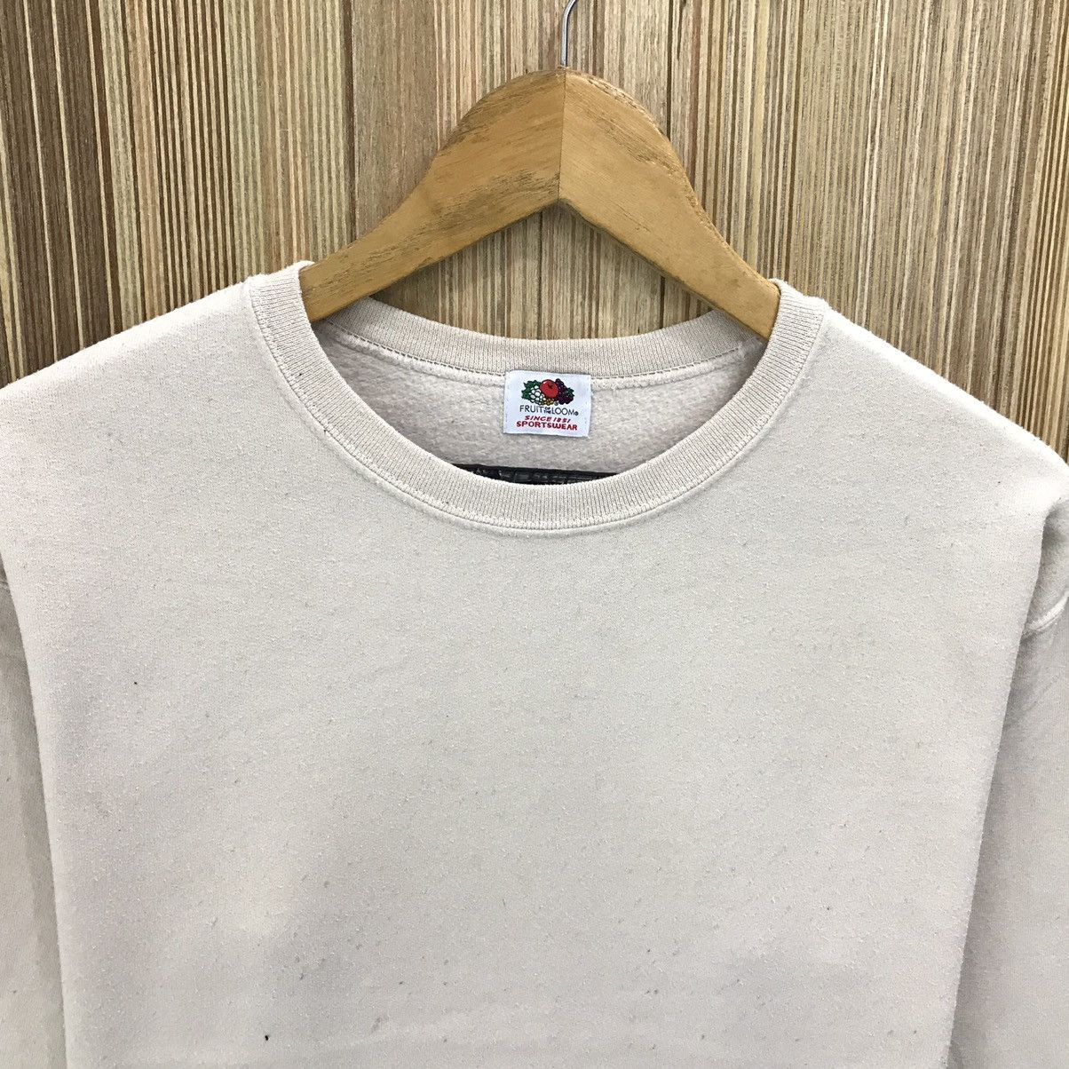 Fruit Of The Loom × Vintage Vintage Plain Blank Sweatshirt Pullover Jumper Size US M / EU 48-50 / 2 - 2 Thumbnail