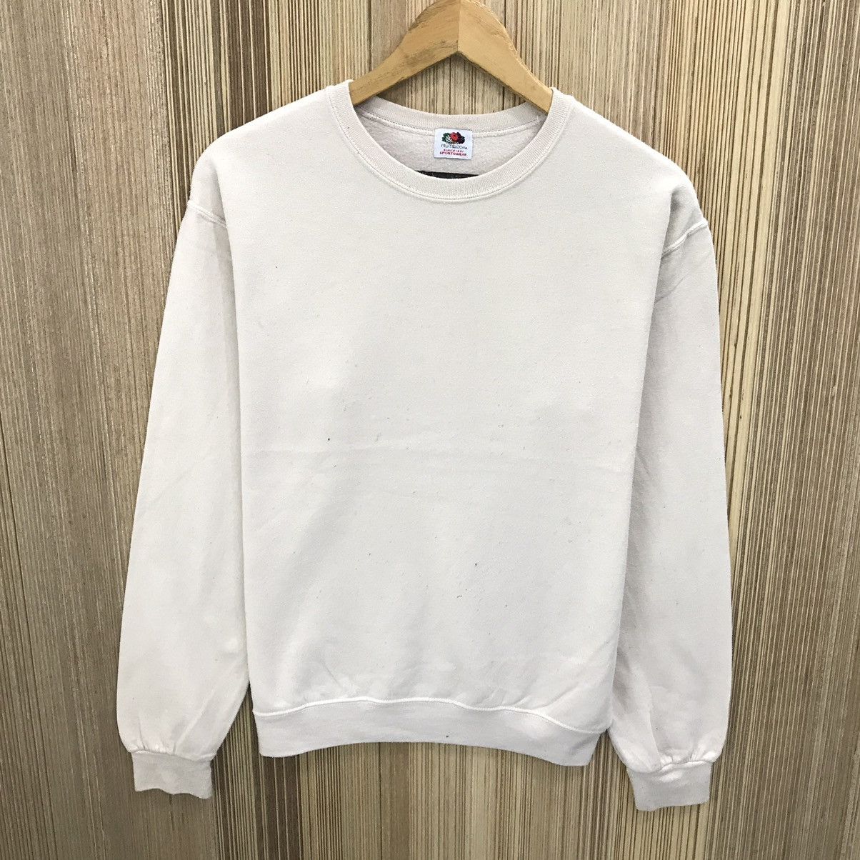 Fruit Of The Loom × Vintage Vintage Plain Blank Sweatshirt Pullover Jumper Size US M / EU 48-50 / 2 - 1 Thumbnail