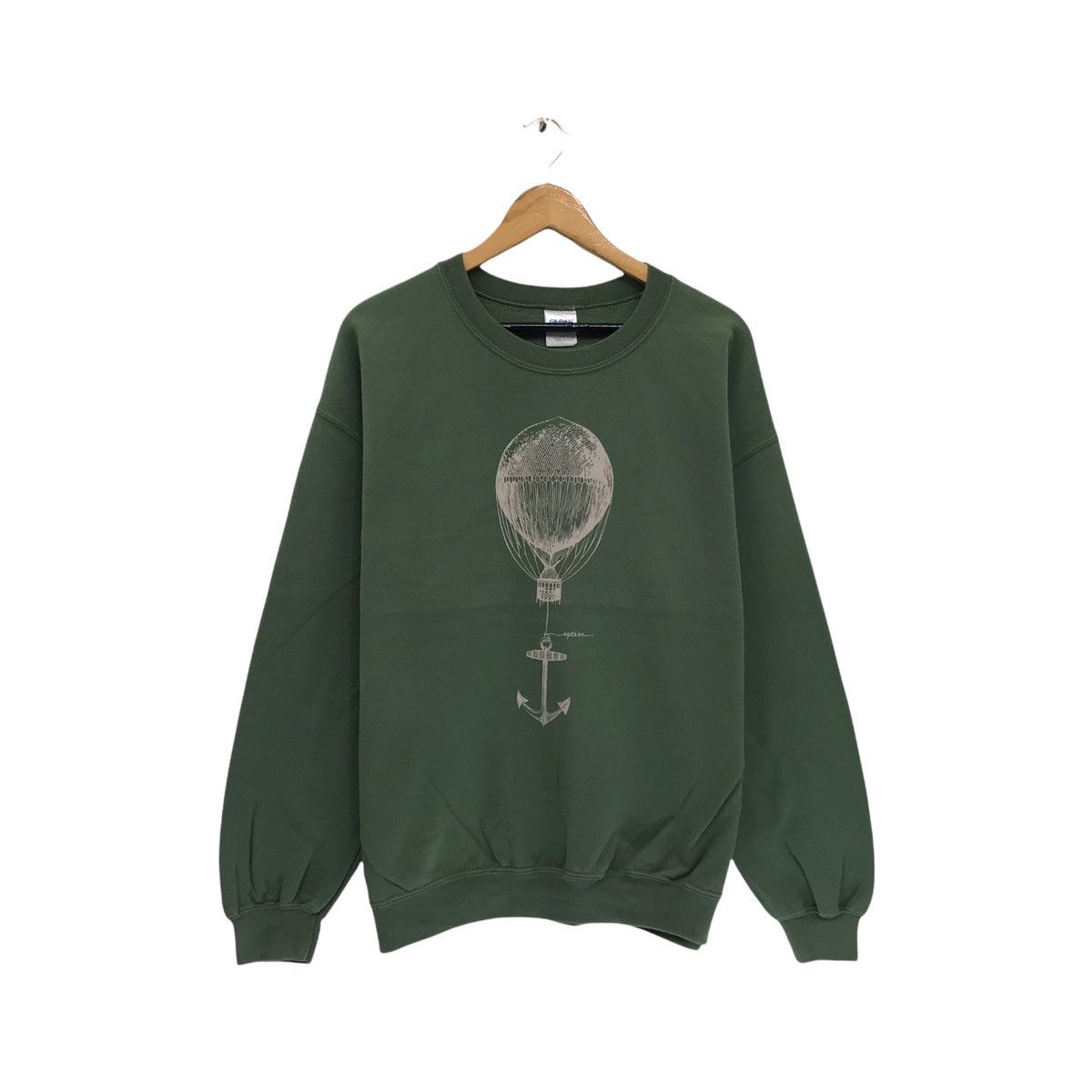 Vintage Vintage Ship Anchor Art Design Big Logo Sweatshirt Size US L / EU 52-54 / 3 - 1 Thumbnail