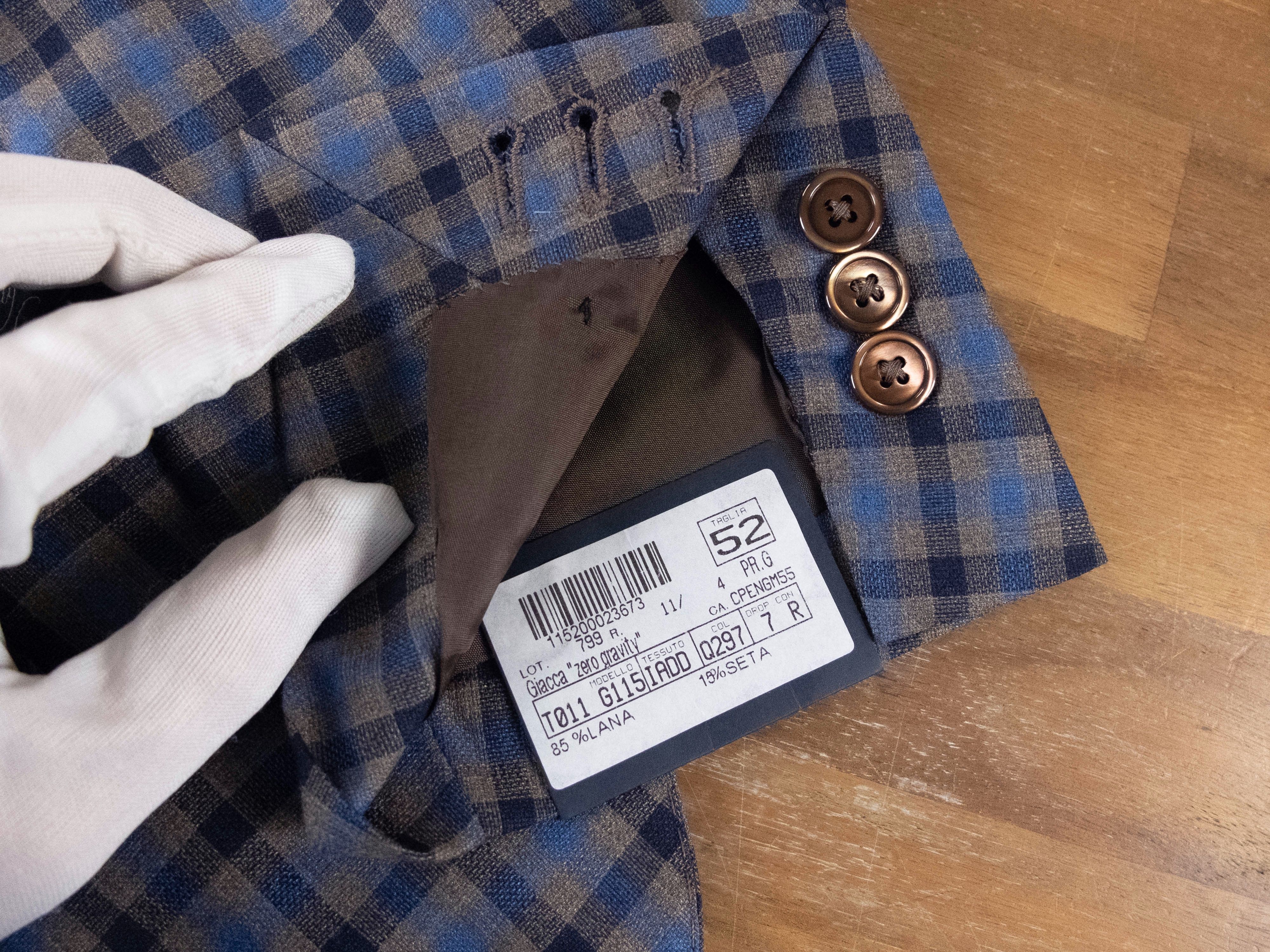 Tombolini TOMBOLINI wool silk plaid sportcoat jacket 42 US / 52 IT q Size 42R - 7 Thumbnail