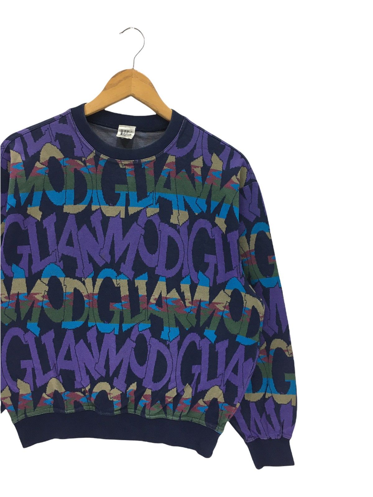 Vintage Modigliani italy Full Print Design Sweatshirt Size US S / EU 44-46 / 1 - 4 Thumbnail