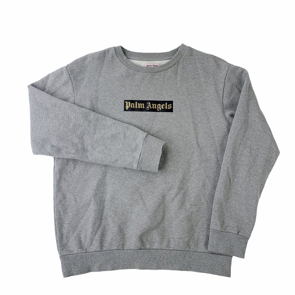 Palm Angels Palm Angels Grey Box Logo Sweatshirt Size US M / EU 48-50 / 2 - 2 Thumbnail