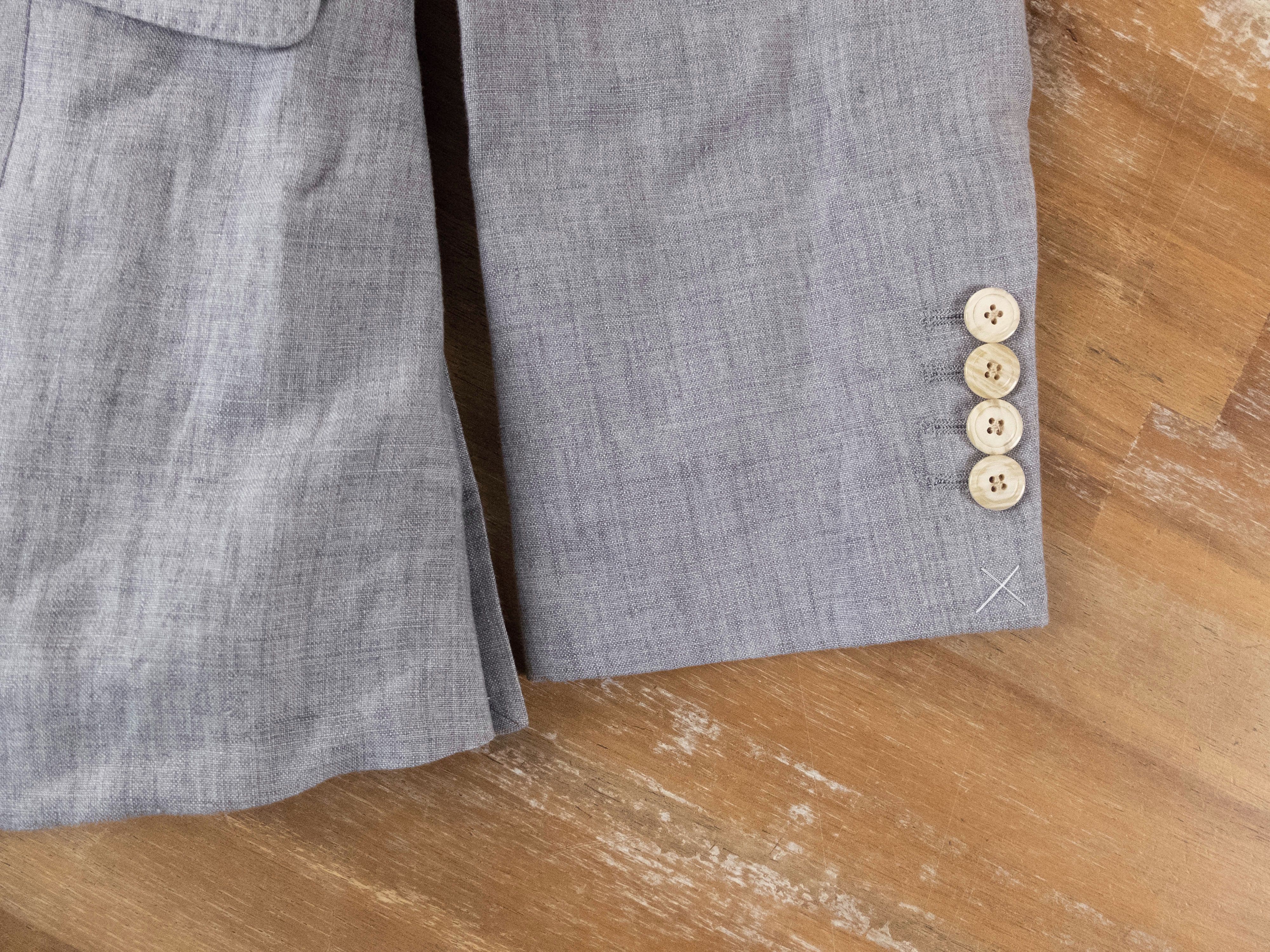 Hackett HACKETT gray linen blazer sportcoat jacket Size 40 US q Size 40R - 8 Thumbnail