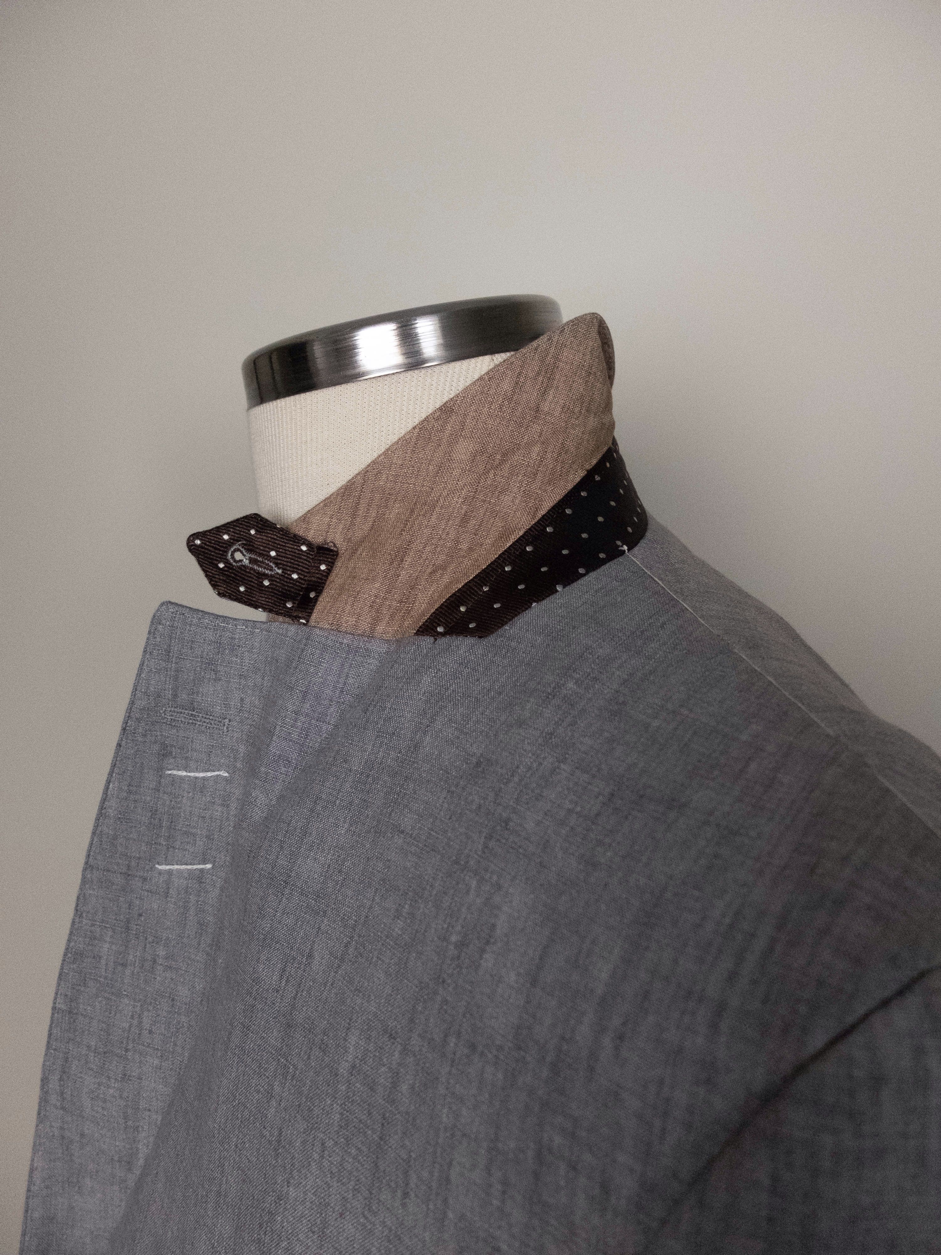Hackett HACKETT gray linen blazer sportcoat jacket Size 40 US q Size 40R - 2 Thumbnail