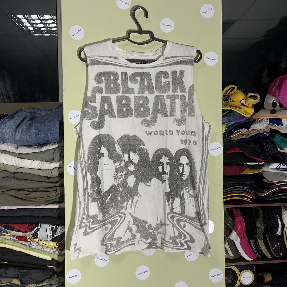 Vintage Vintage 90s Black Sabbath Band Graphic Tee Faded Thrashed M Size US M / EU 48-50 / 2 - 1 Thumbnail