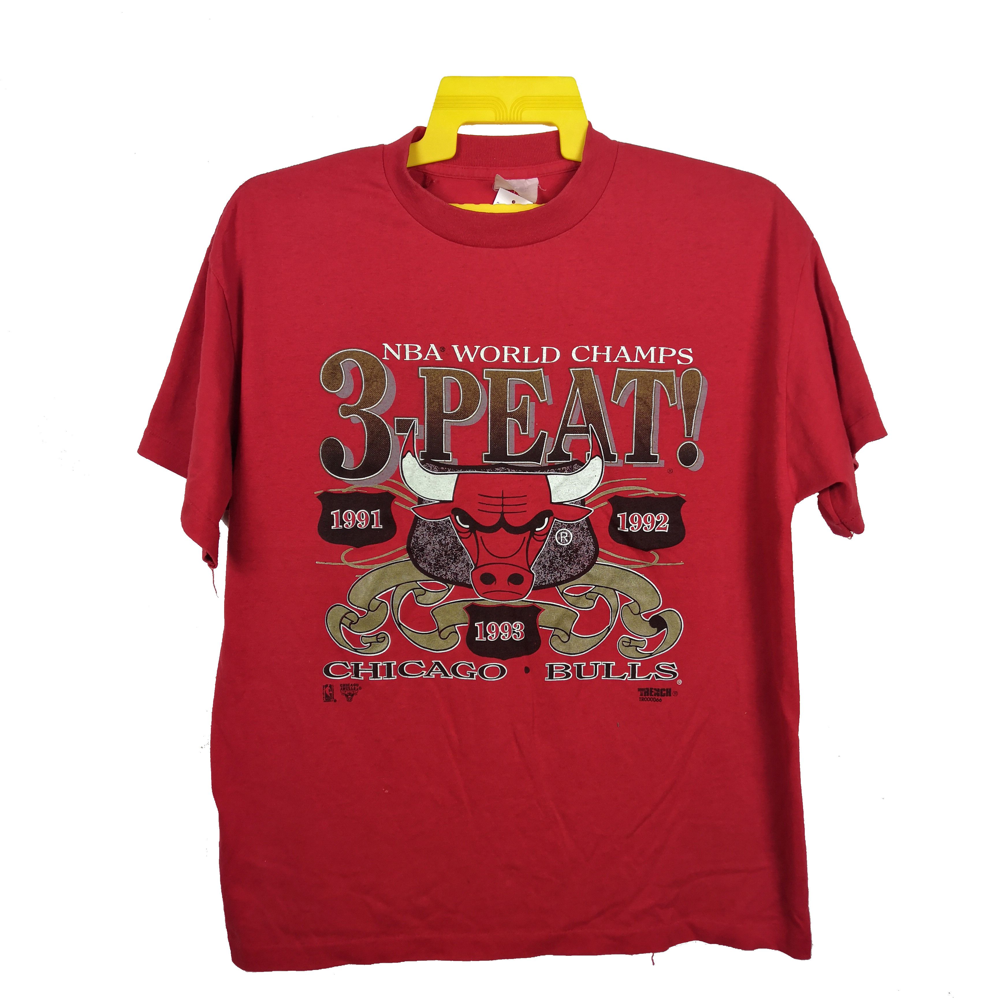 NBA Vintage Chicago Bull T Shirt NBA World Champs Tee Size US L / EU 52-54 / 3 - 2 Thumbnail