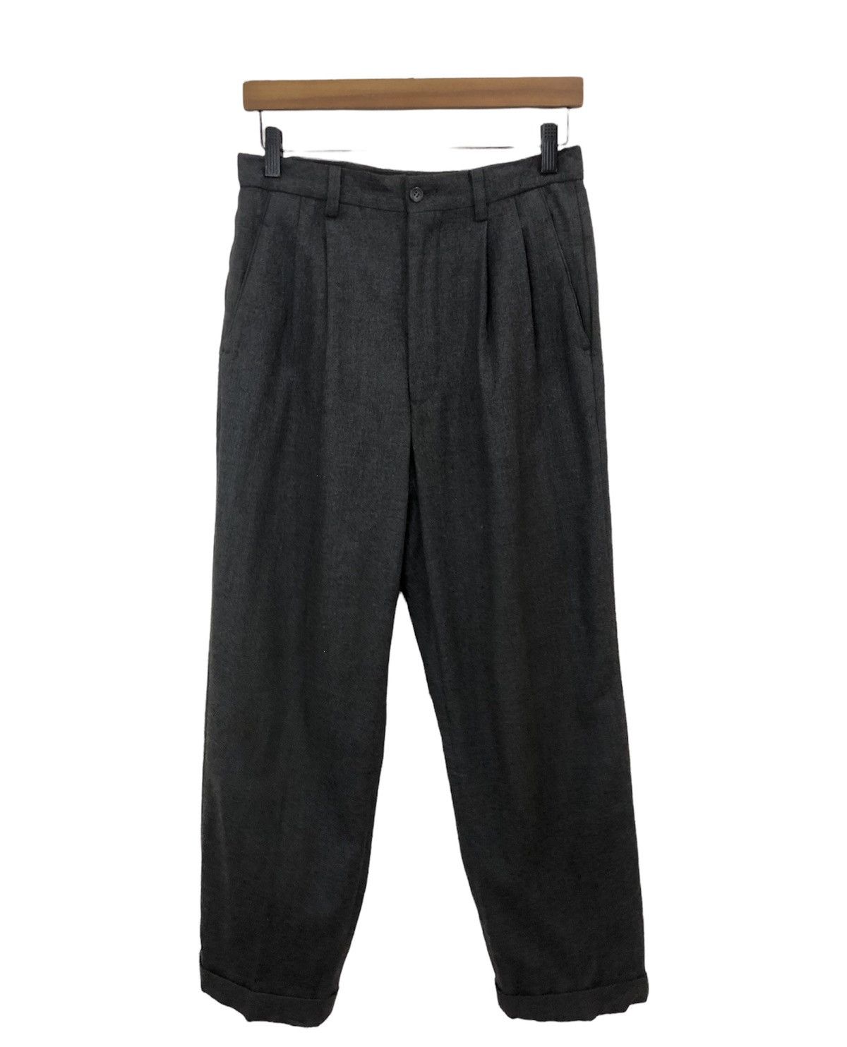 Issey Miyake 90s Issey Miyake Men Gabardine Wool Pant Size US 29 - 1 Thumbnail