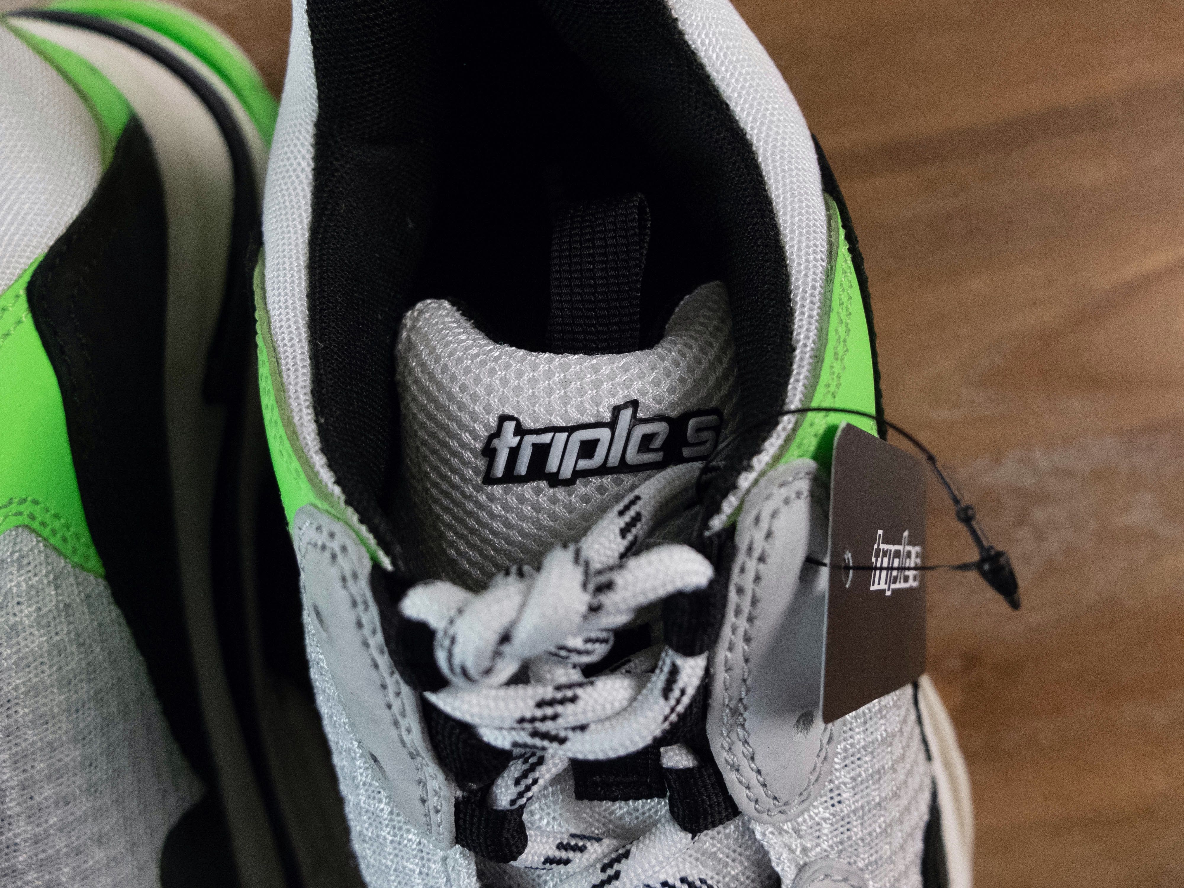 Balenciaga BALENCIAGA Triple S white green black fluo sneakers 9 42 Size US 9 / EU 42 - 6 Thumbnail