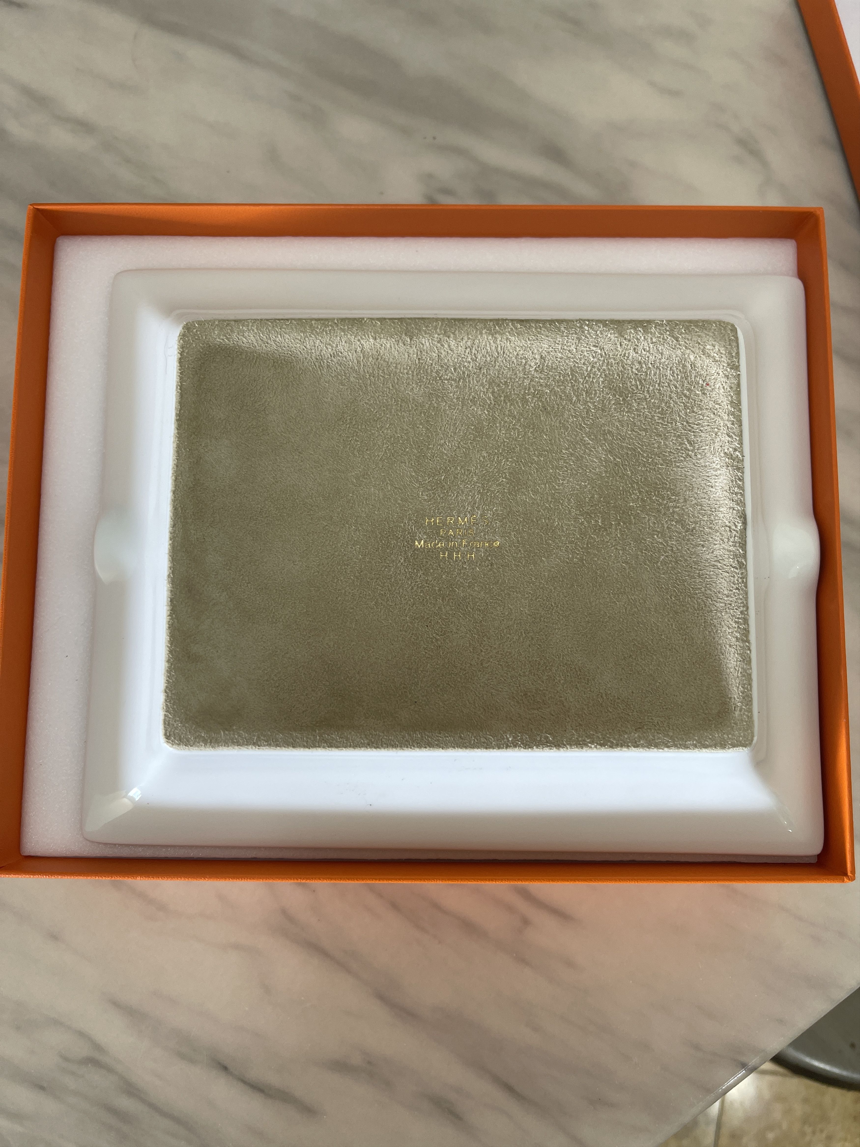 Hermes Hermès Gold New Porcelain Indian Ashtray - New with Tags Size ONE SIZE - 3 Thumbnail