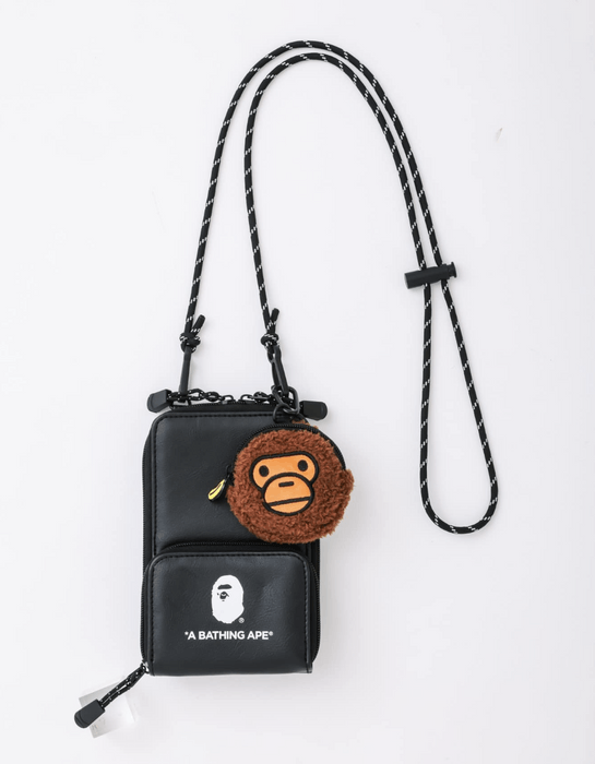 Bape BAPE Shoulder Bag Sling Cross Body Baby Milo Plush Fur Pouch