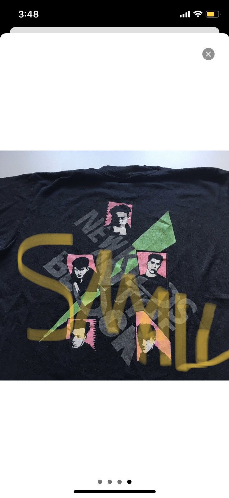 Band Tees × New Kids On The Block × Vintage Vintage 80s New Kids On The Block Graphic T Shirt XS Rare Size US XS / EU 42 / 0 - 3 Thumbnail