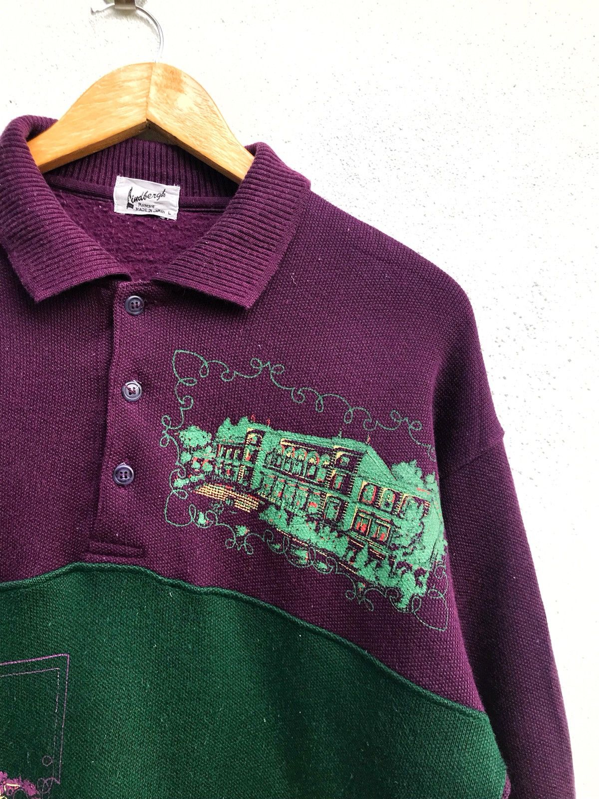 Designer × Japanese Brand Japanese Brand Lindbergh Made In Japan Knit Sweatshirt Size US L / EU 52-54 / 3 - 3 Thumbnail