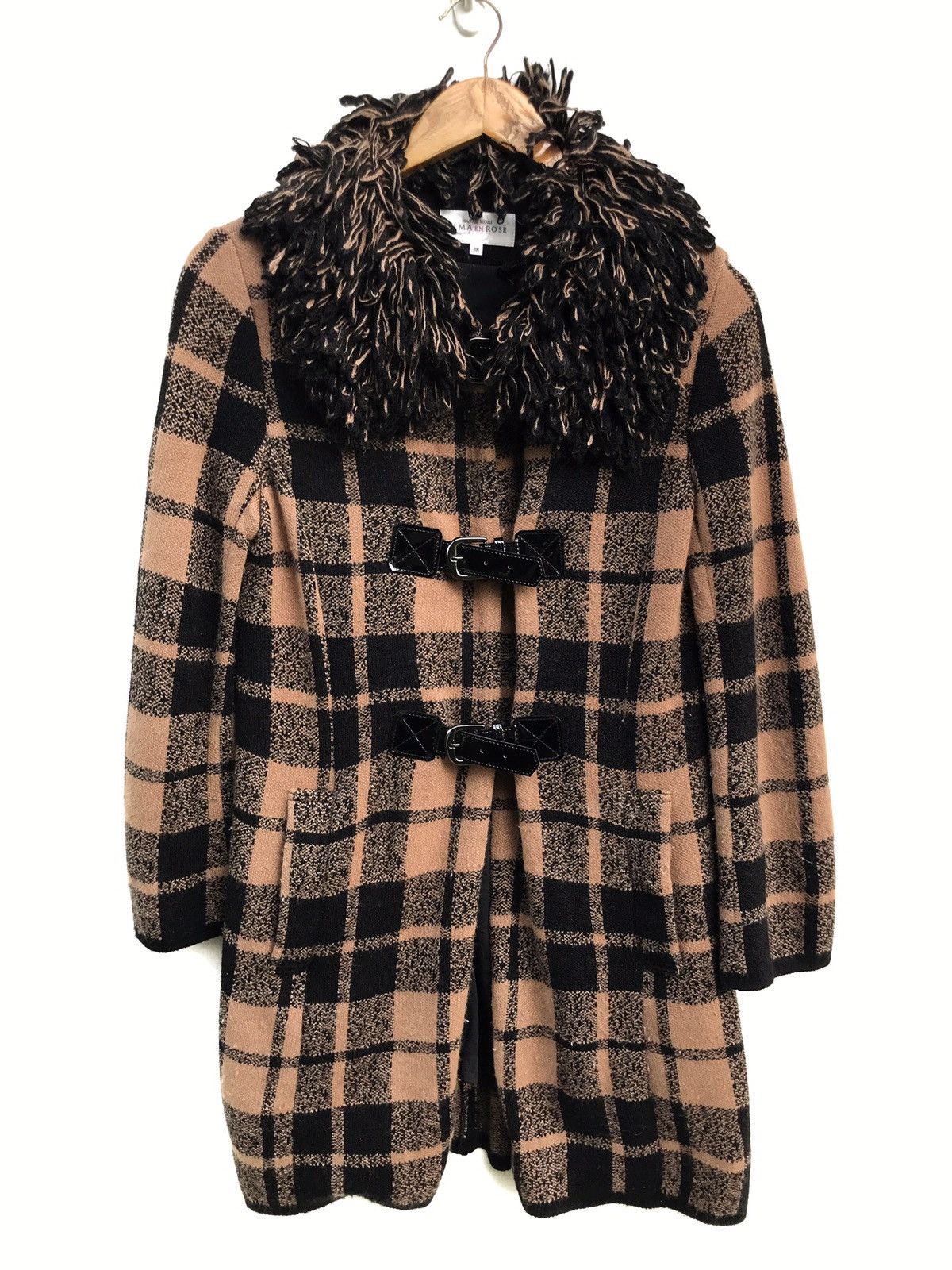 Designer × Hanae Mori Japanese Designers Hanae Mori Checkered Long Winter Jacket Size US XS / EU 42 / 0 - 1 Thumbnail