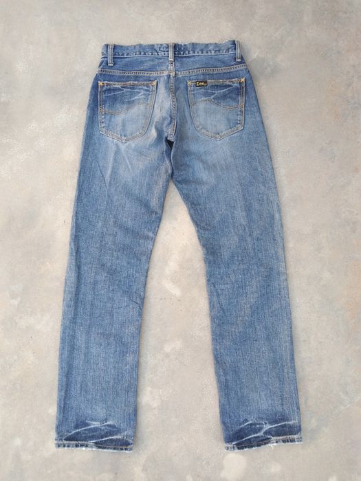 Vintage Vintage Light Wash Japan Lee Riders Distressed Jeans 27x30 