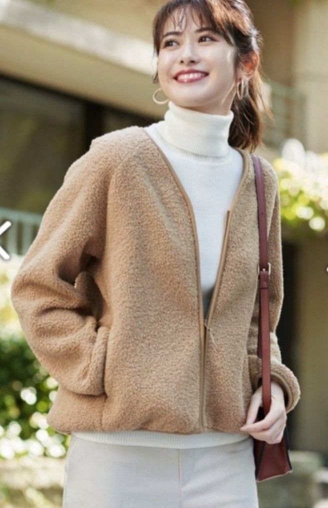 Japanese Brand × Uniqlo UNIQLO WOMEN'S PILE-LINED FLEECE CARDIGAN Size S / US 4 / IT 40 - 10 Thumbnail