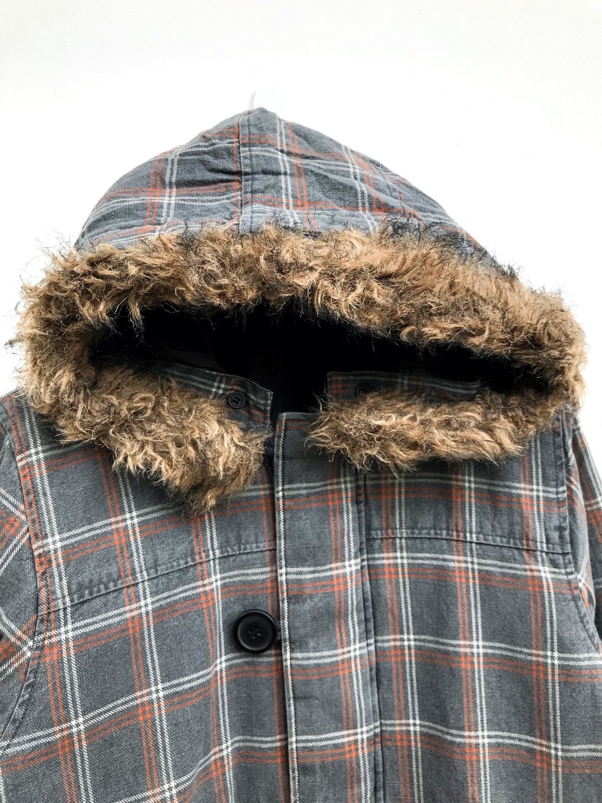 Designer × Japanese Brand Japanese Brand Estacot Checked Hoodie Button Zipper Jacket Size US S / EU 44-46 / 1 - 3 Thumbnail