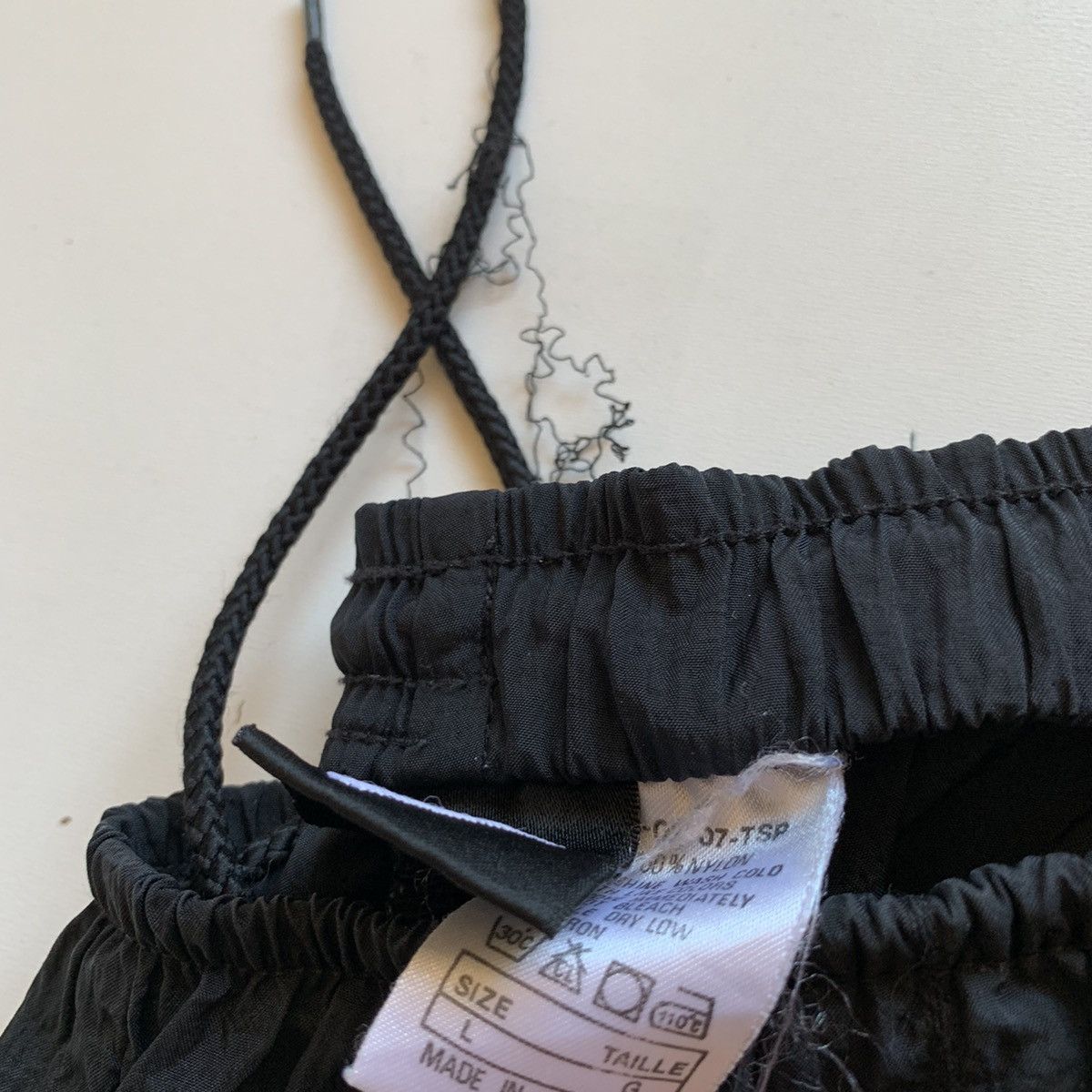 Nike × Vintage Vintage 90s nike embroidered track pants black size Large Size US 33 - 3 Thumbnail