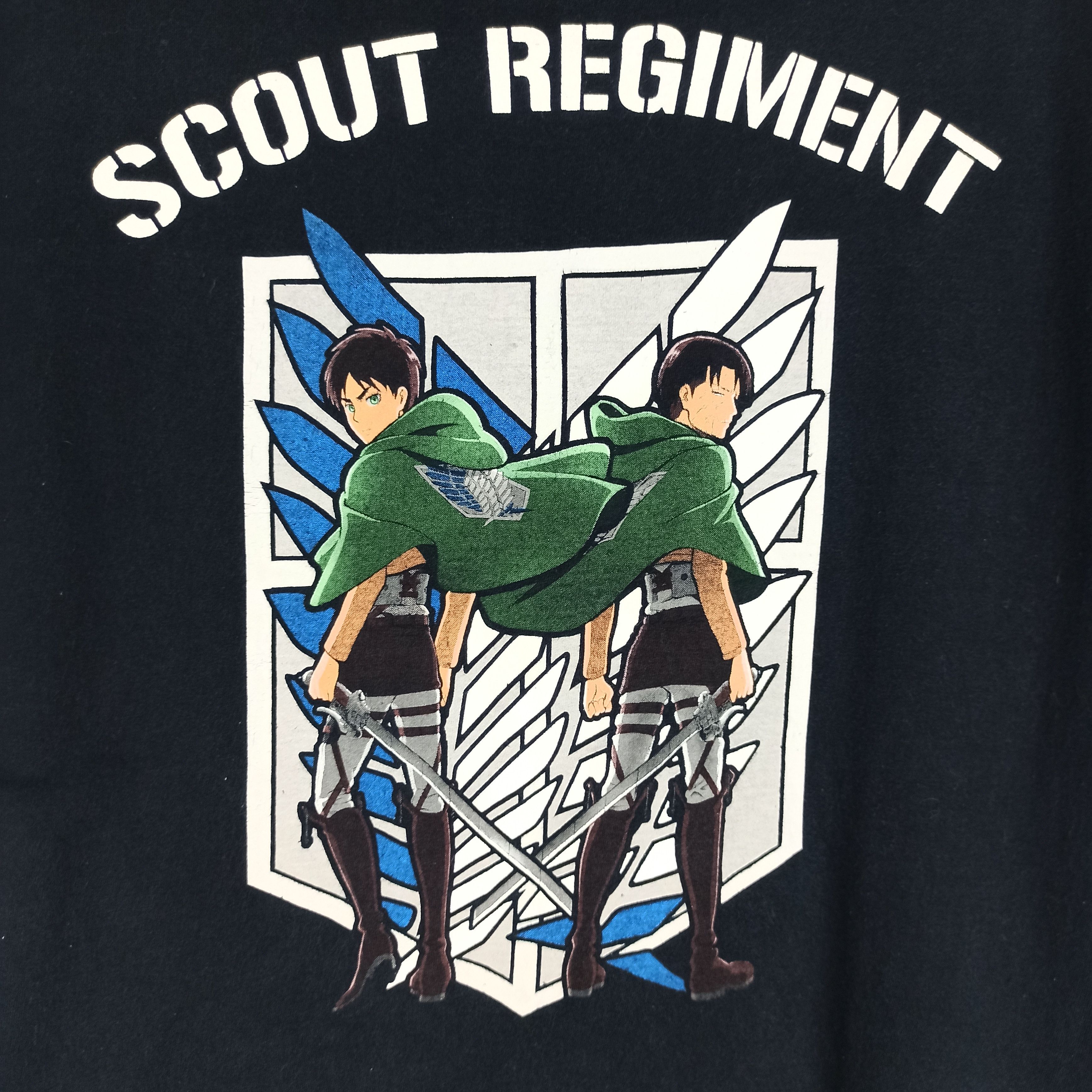 Japanese Brand Attack On Titan Anime Movie Scout Regiment Tshirt Size US L / EU 52-54 / 3 - 3 Thumbnail