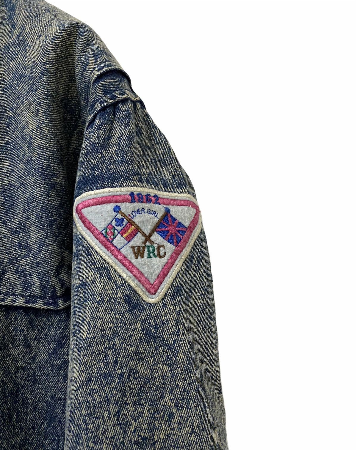 Vintage RARE‼️Avant Garde Acid Wash Distressed Denim Heavy Coat Size US L / EU 52-54 / 3 - 9 Thumbnail