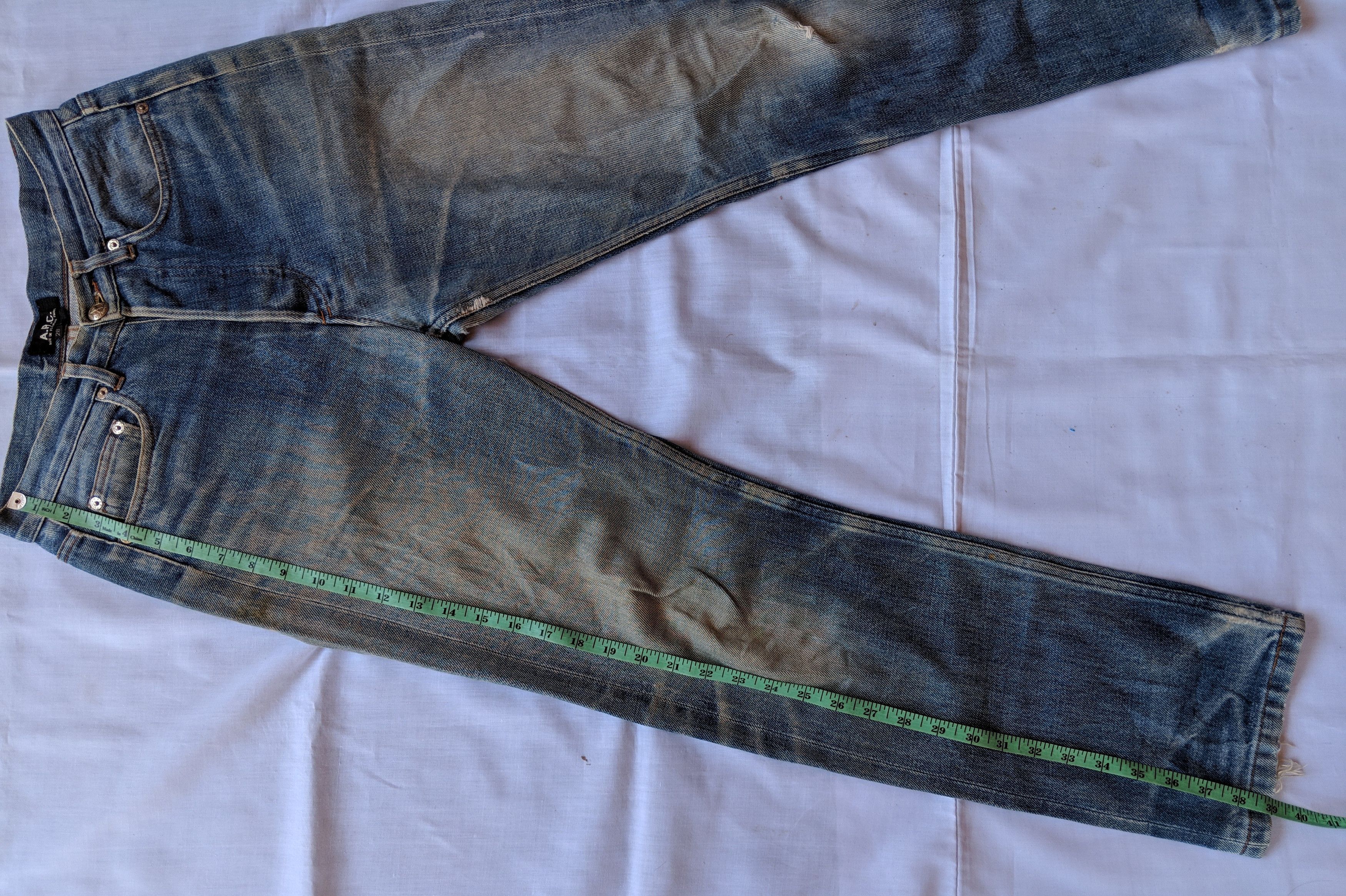A.P.C. Vintage selvedge denim A.P.C distressed denim Size US 28 / EU 44 - 4 Thumbnail