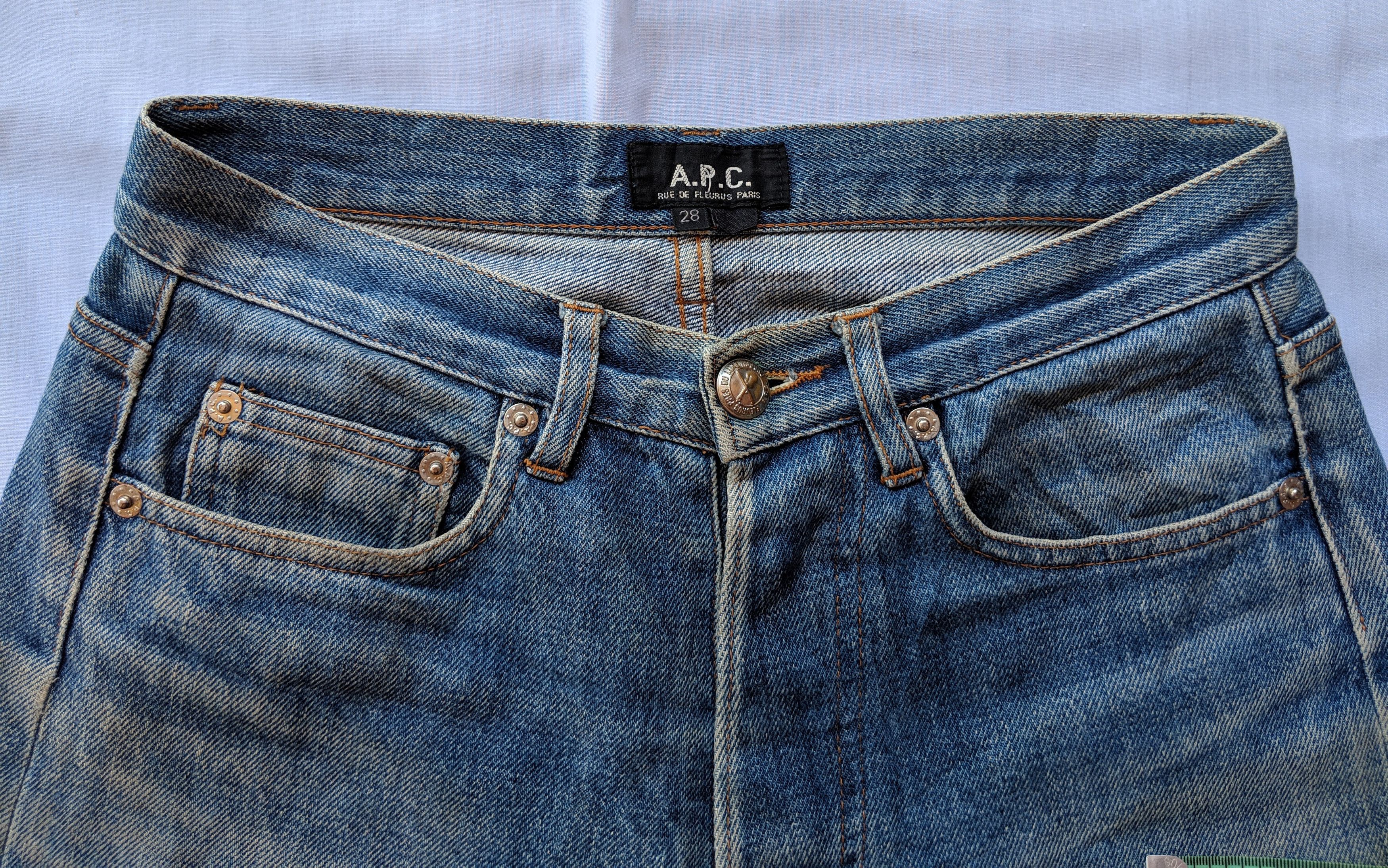 A.P.C. Vintage selvedge denim A.P.C distressed denim Size US 28 / EU 44 - 3 Thumbnail