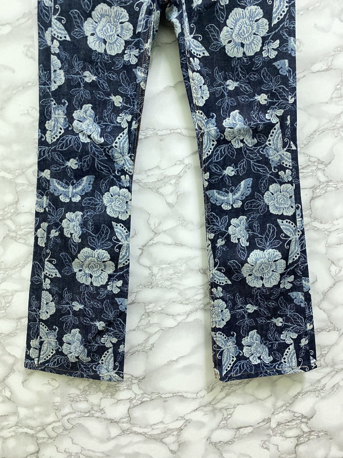 Designer × Japanese Brand Japanese OZONE COMMUNITY TOKYO 🌸 🦋 Flared Denim Pants Size US 26 / EU 42 - 6 Thumbnail