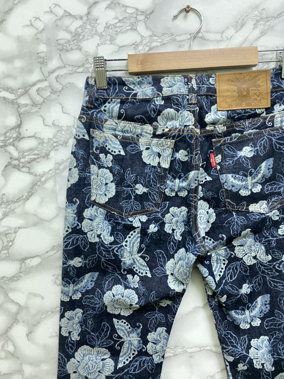 Designer × Japanese Brand Japanese OZONE COMMUNITY TOKYO 🌸 🦋 Flared Denim Pants Size US 26 / EU 42 - 9 Thumbnail