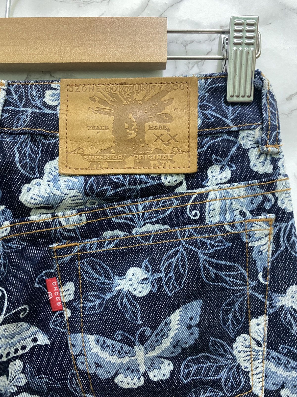 Designer × Japanese Brand Japanese OZONE COMMUNITY TOKYO 🌸 🦋 Flared Denim Pants Size US 26 / EU 42 - 12 Thumbnail