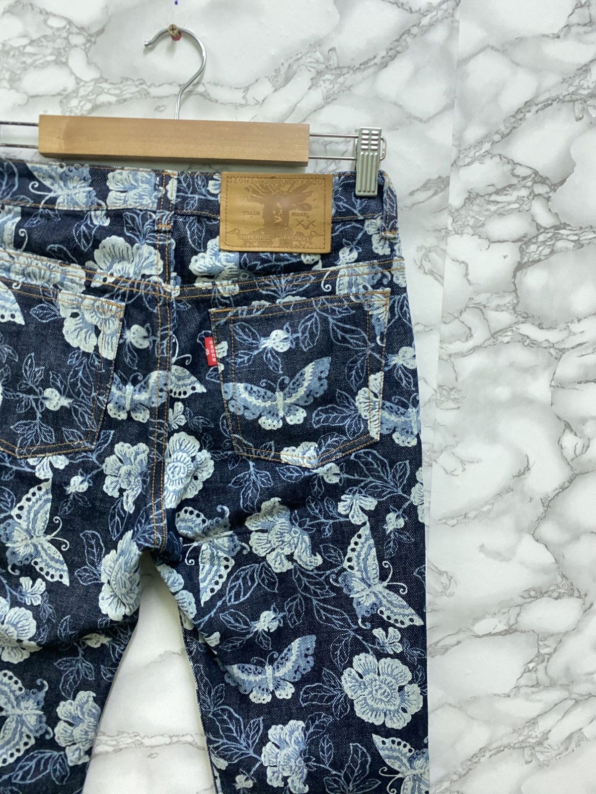 Designer × Japanese Brand Japanese OZONE COMMUNITY TOKYO 🌸 🦋 Flared Denim Pants Size US 26 / EU 42 - 10 Thumbnail
