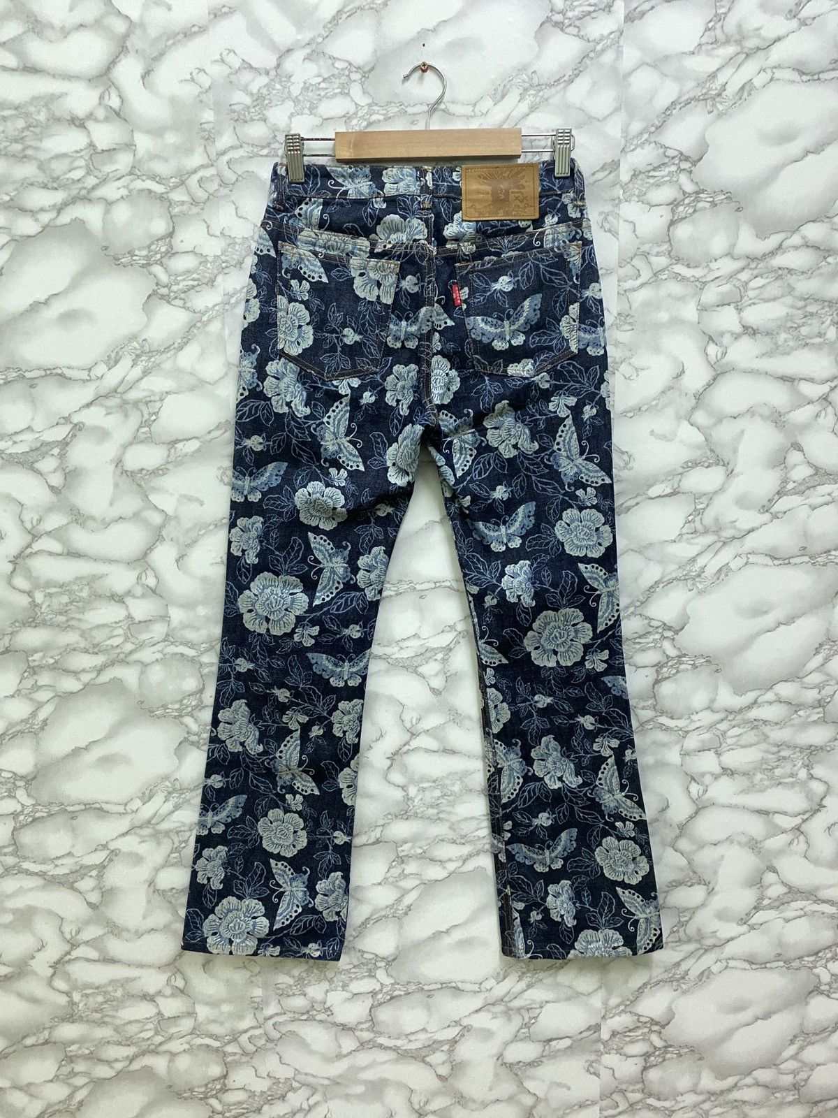 Designer × Japanese Brand Japanese OZONE COMMUNITY TOKYO 🌸 🦋 Flared Denim Pants Size US 26 / EU 42 - 2 Thumbnail