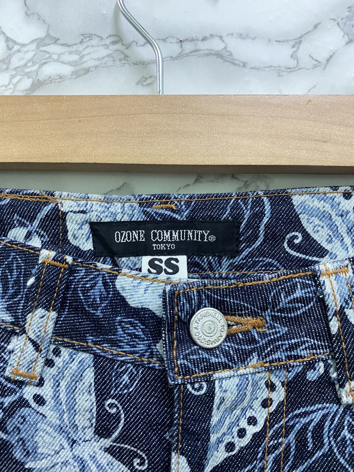 Designer × Japanese Brand Japanese OZONE COMMUNITY TOKYO 🌸 🦋 Flared Denim Pants Size US 26 / EU 42 - 7 Thumbnail
