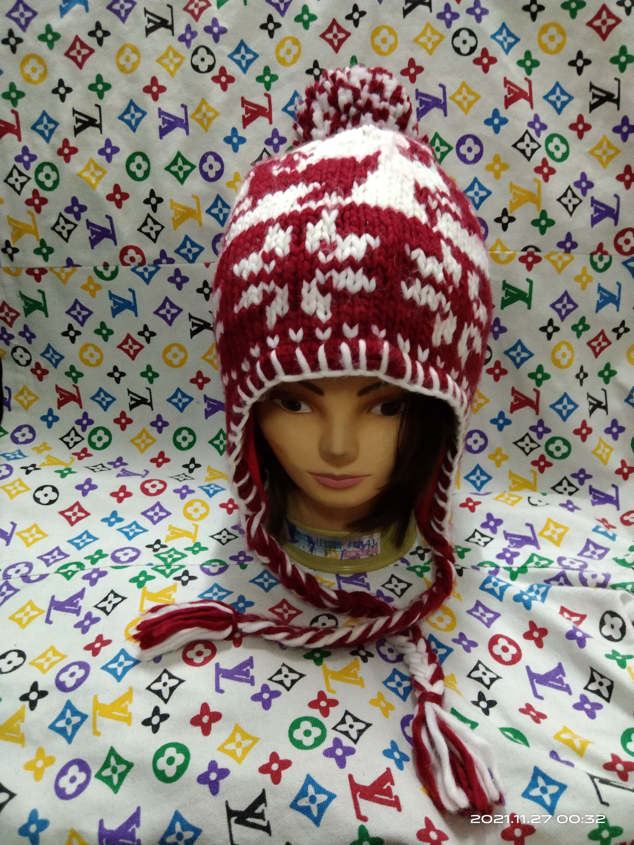 JAPANESE KNIT EAR FLAP NATIVE ALL OVER PRINT