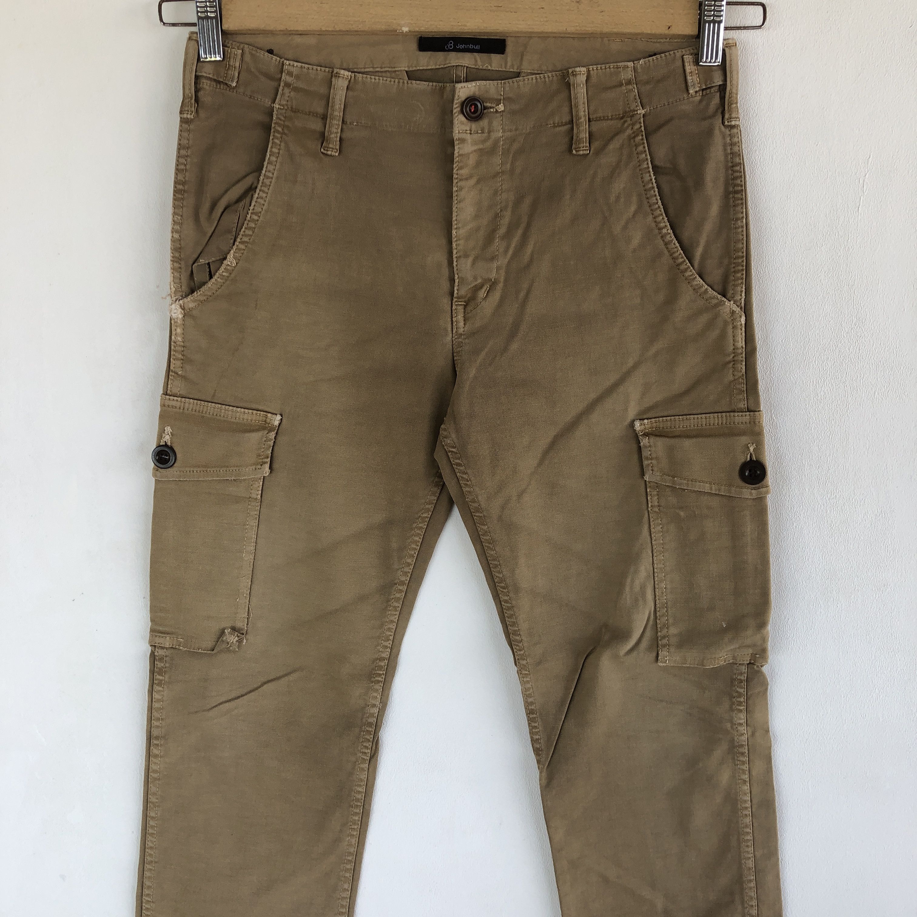 Japanese Brand × Vintage John Bull Cargo Pants Multi Pockets Tactical Trousers Pants Size US 30 / EU 46 - 5 Thumbnail