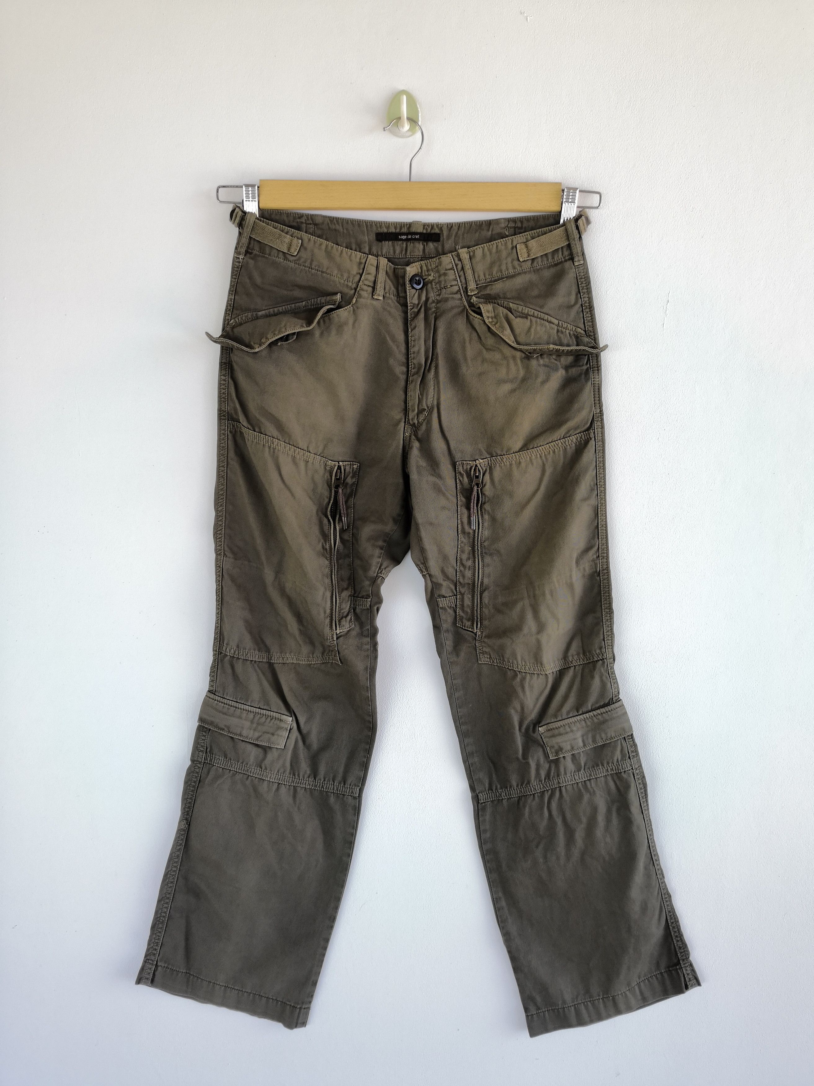 Japanese Brand × Vintage Sage de Cret Cargo Pants Japanese Utility Tactical Trousers Size US 30 / EU 46 - 1 Thumbnail