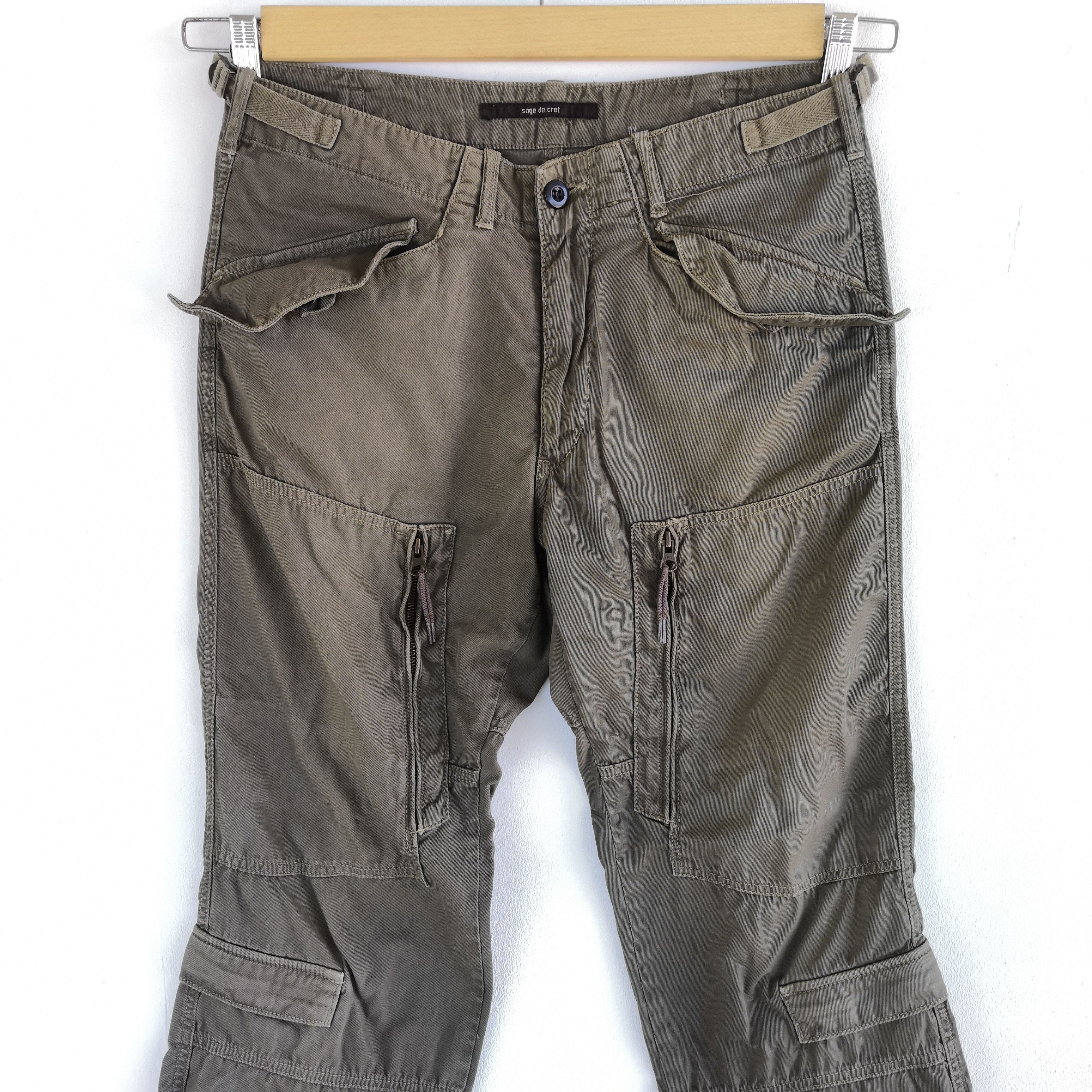 Japanese Brand × Vintage Sage de Cret Cargo Pants Japanese Utility Tactical Trousers Size US 30 / EU 46 - 5 Thumbnail