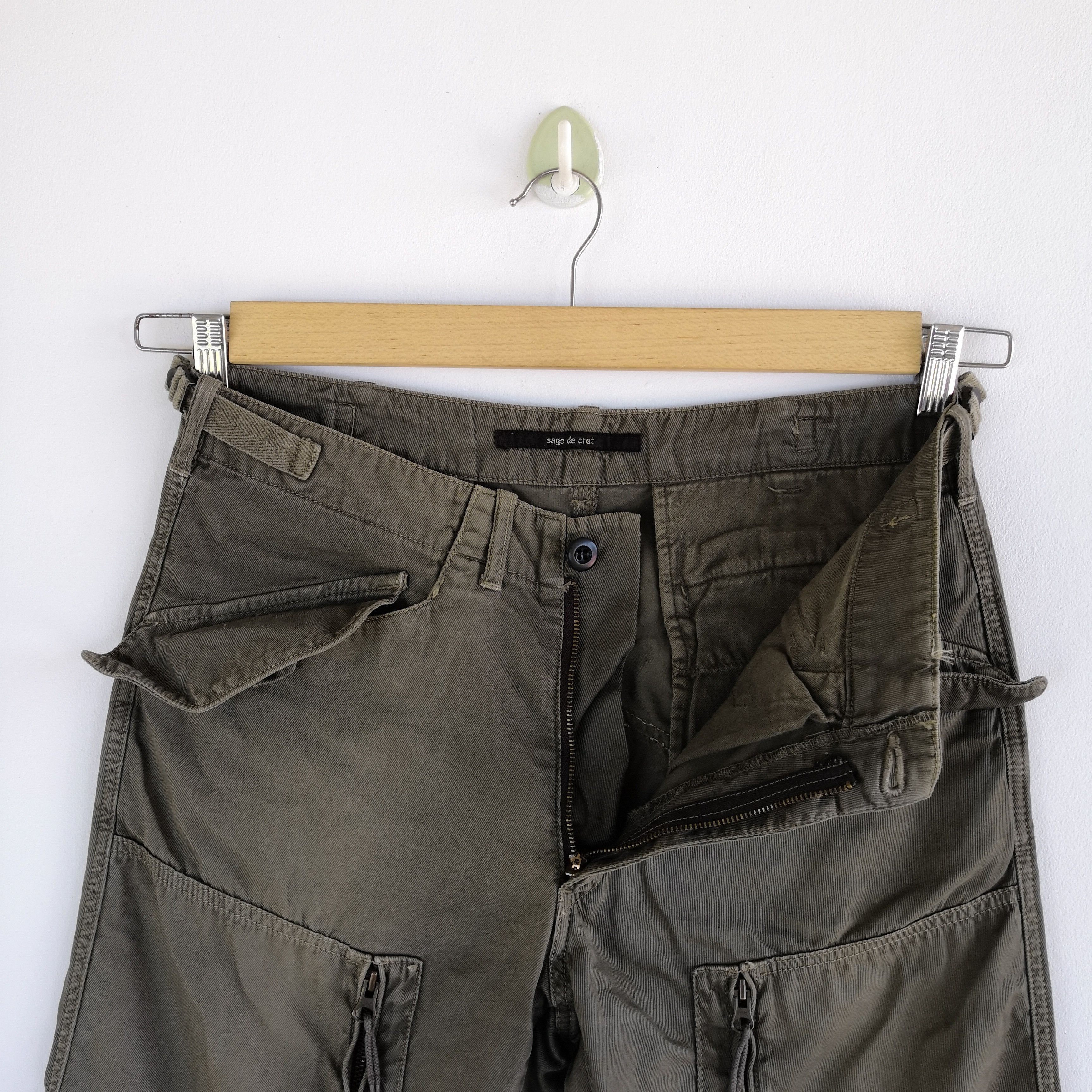 Japanese Brand × Vintage Sage de Cret Cargo Pants Japanese Utility Tactical Trousers Size US 30 / EU 46 - 8 Thumbnail
