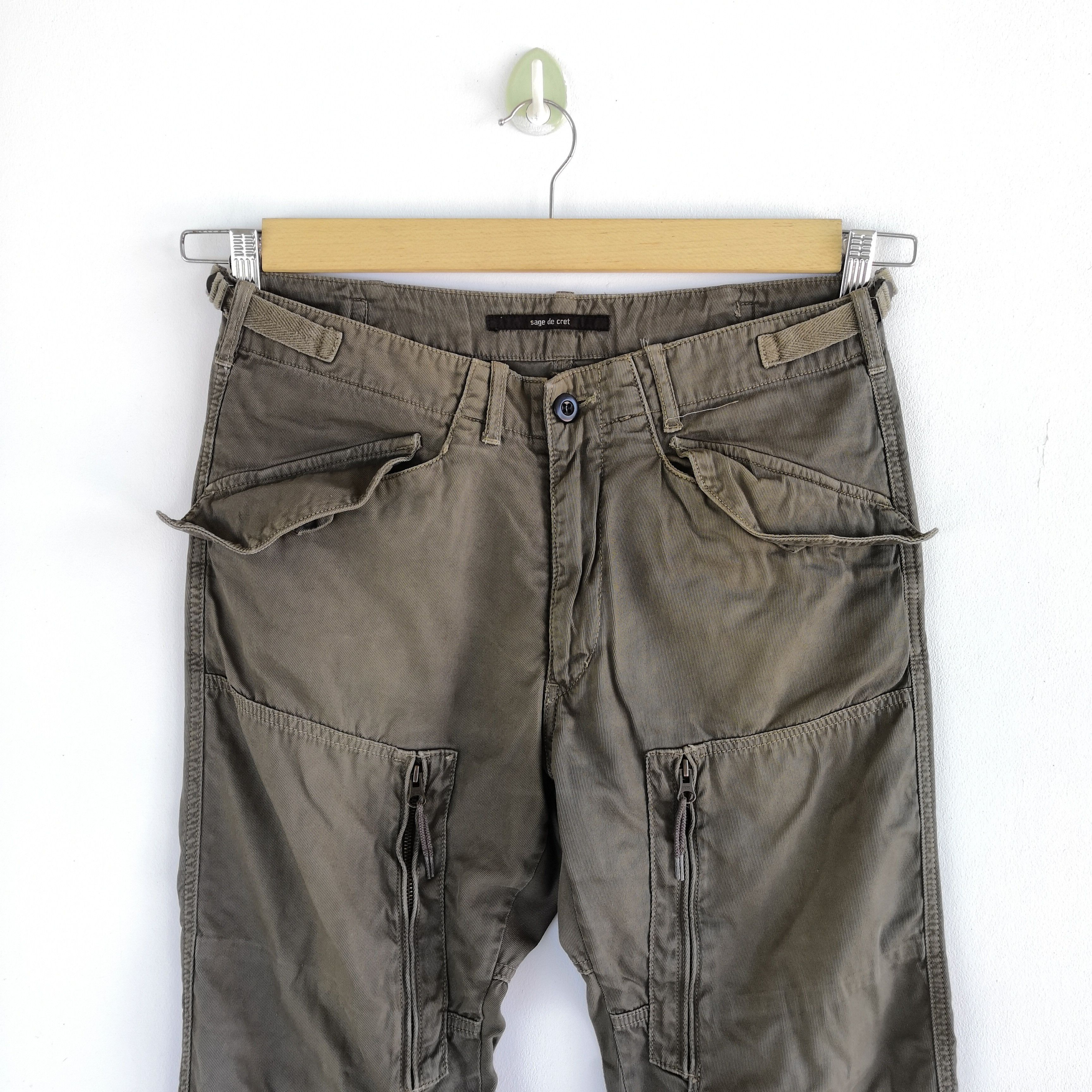Japanese Brand × Vintage Sage de Cret Cargo Pants Japanese Utility Tactical Trousers Size US 30 / EU 46 - 3 Thumbnail