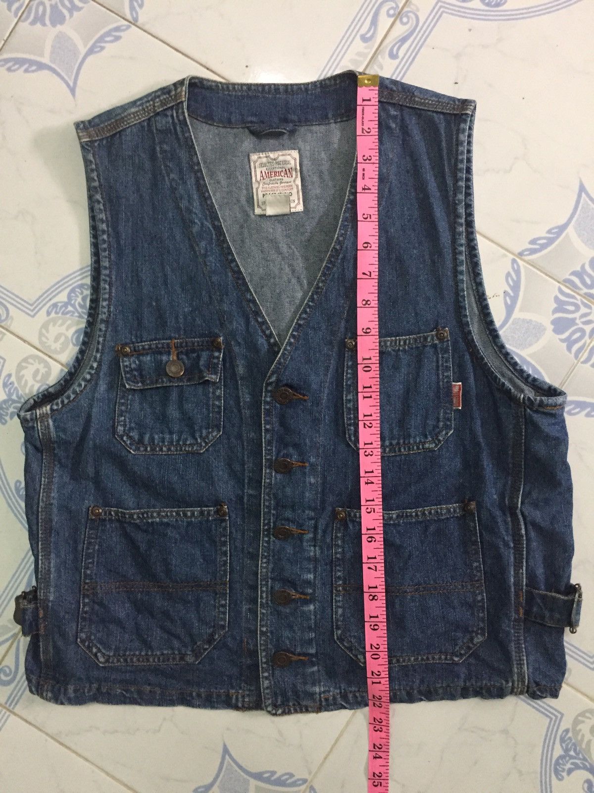 Japanese Brand Pract Studio Denim Jeans Vest (American clothing) Size US M / EU 48-50 / 2 - 6 Thumbnail