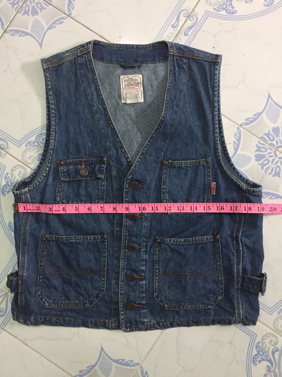 Japanese Brand Pract Studio Denim Jeans Vest (American clothing) Size US M / EU 48-50 / 2 - 7 Thumbnail
