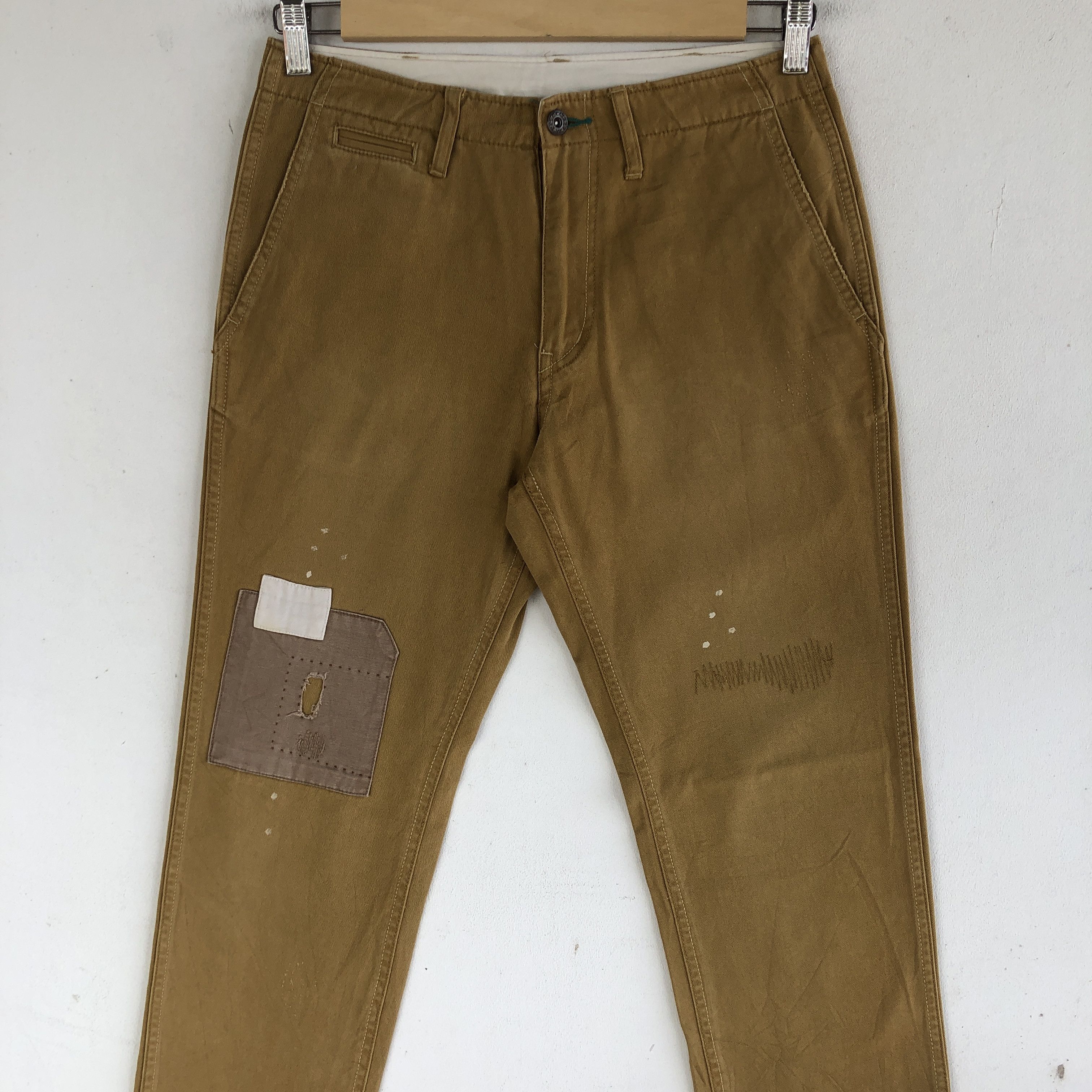Japanese Brand × Vintage Japanese Trousers Distressed Patch Tactical Japanese Pants Size 28" / US 6 / IT 42 - 5 Thumbnail