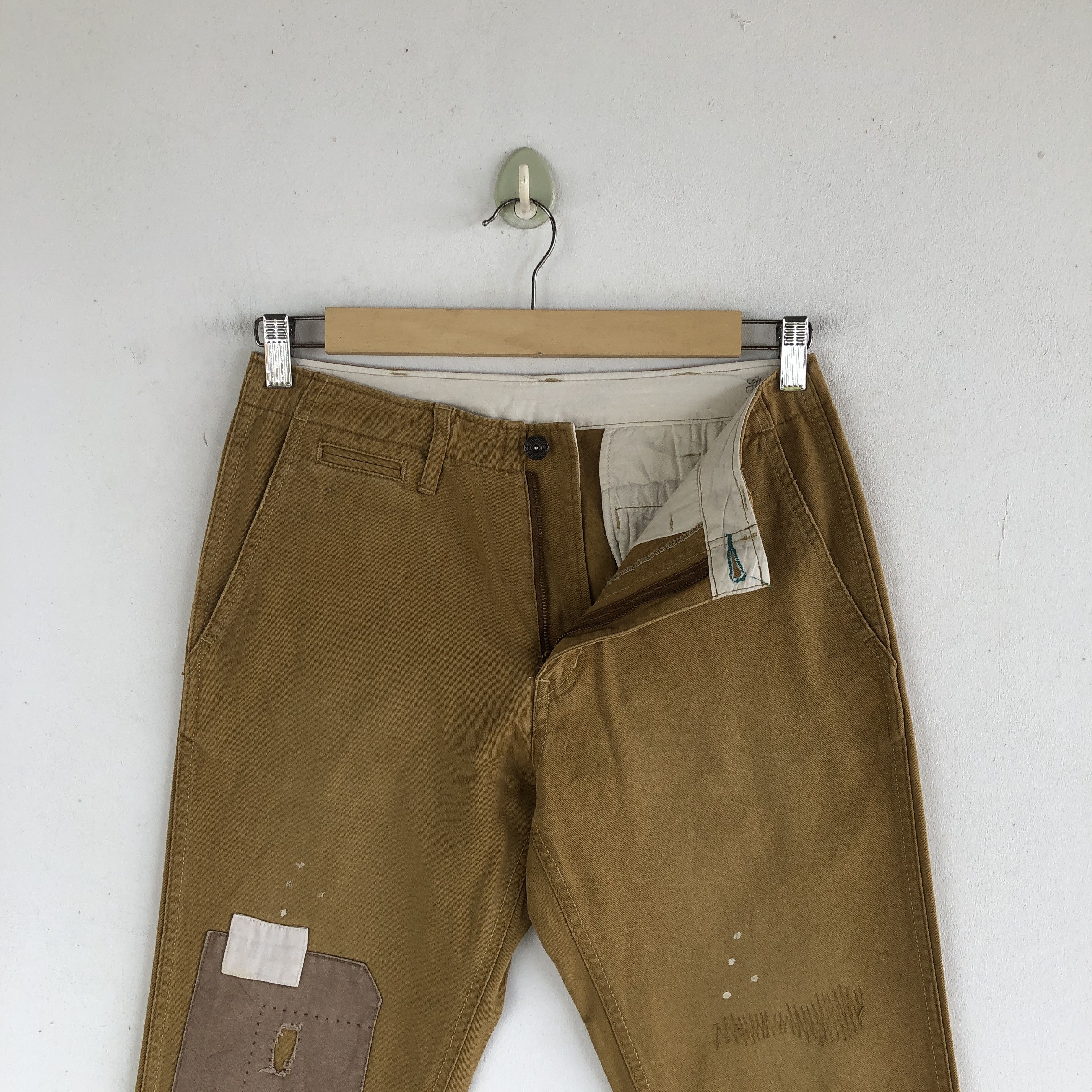 Japanese Brand × Vintage Japanese Trousers Distressed Patch Tactical Japanese Pants Size 28" / US 6 / IT 42 - 8 Thumbnail