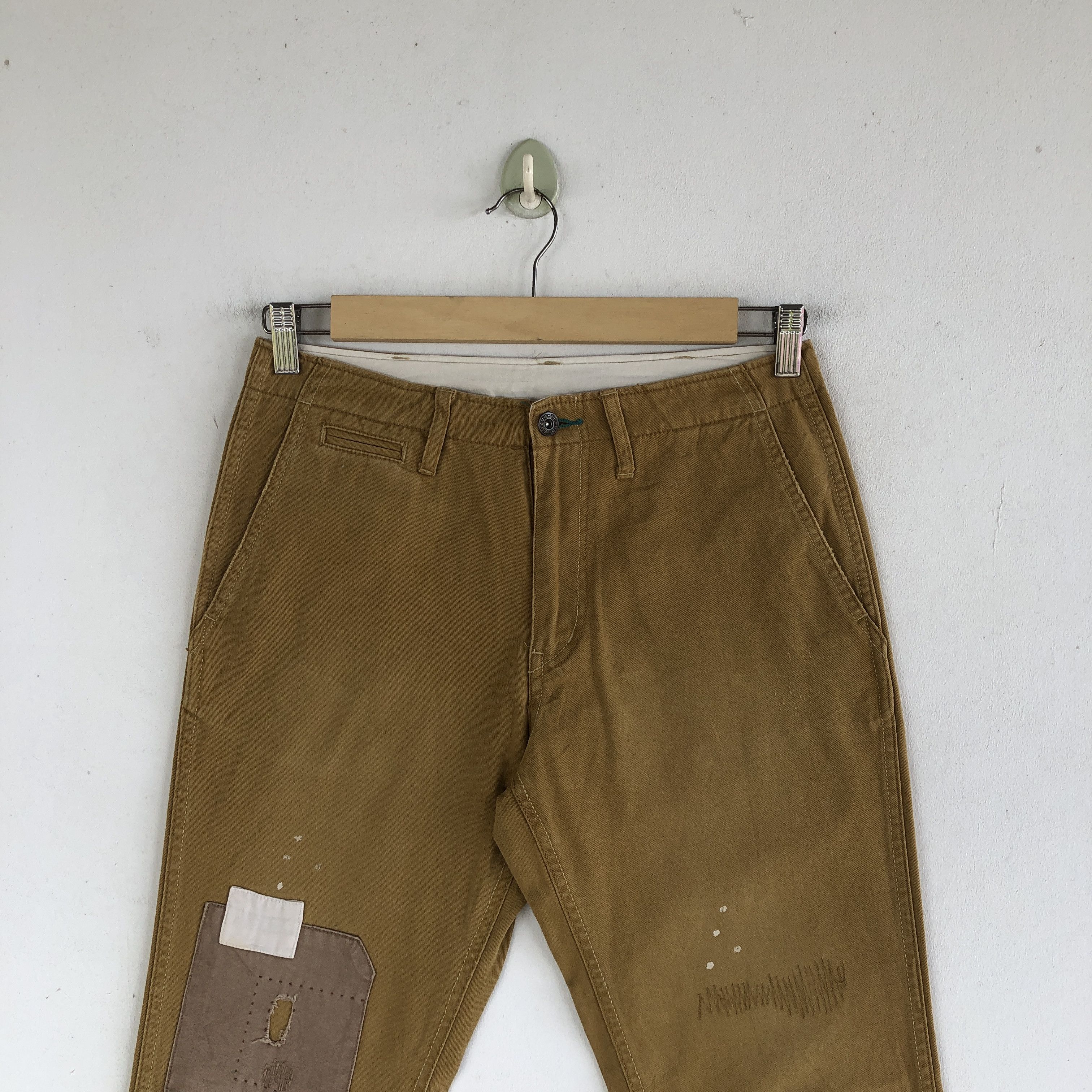 Japanese Brand × Vintage Japanese Trousers Distressed Patch Tactical Japanese Pants Size 28" / US 6 / IT 42 - 3 Thumbnail