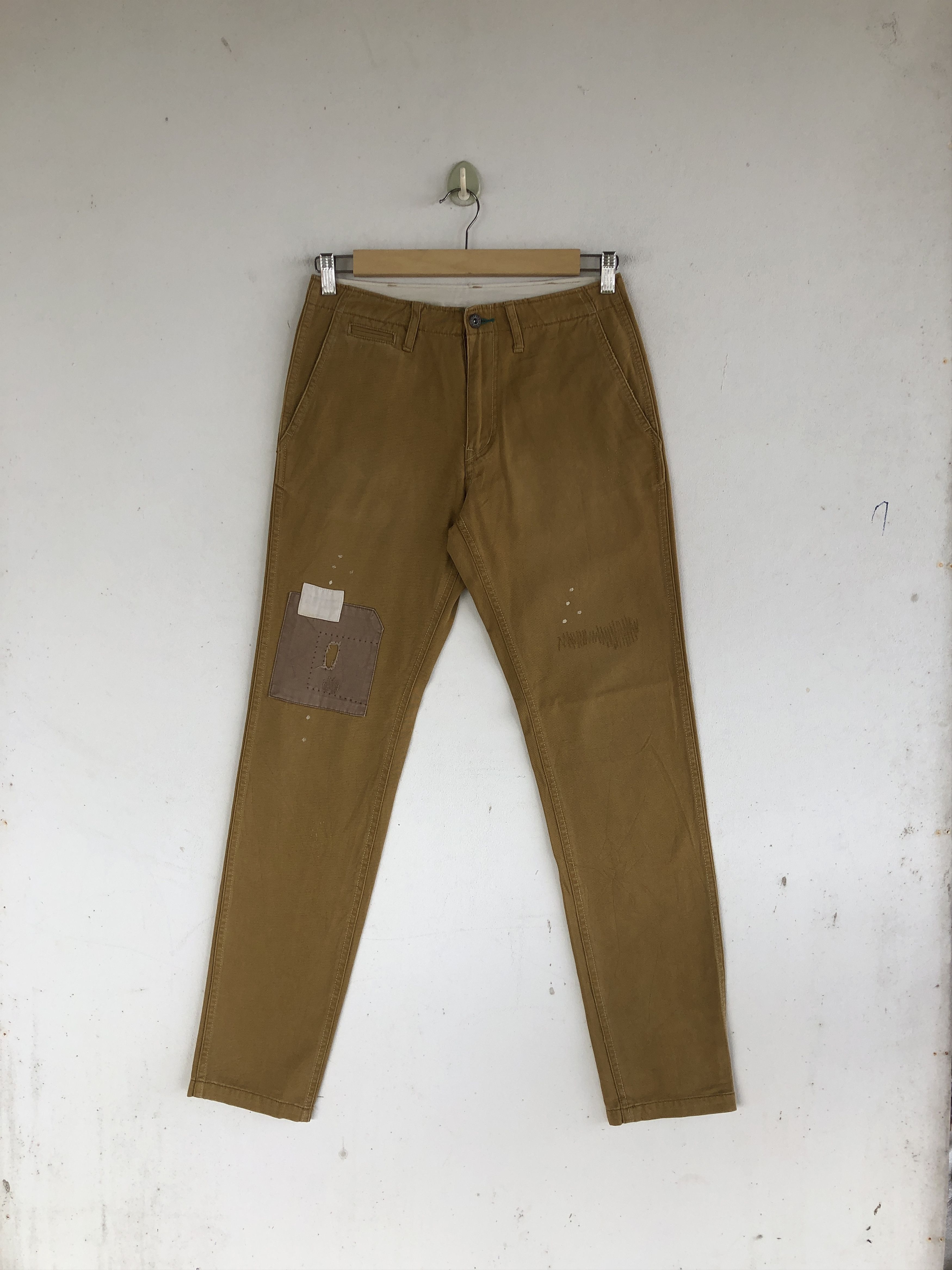 Japanese Trousers Distressed Patch Tactical Japanese Pants