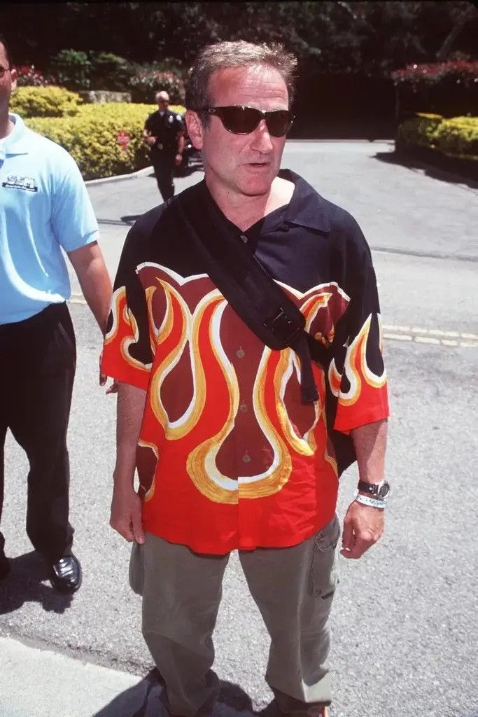 Vintage rare Robin Williams Mambo Australia Flames shirt