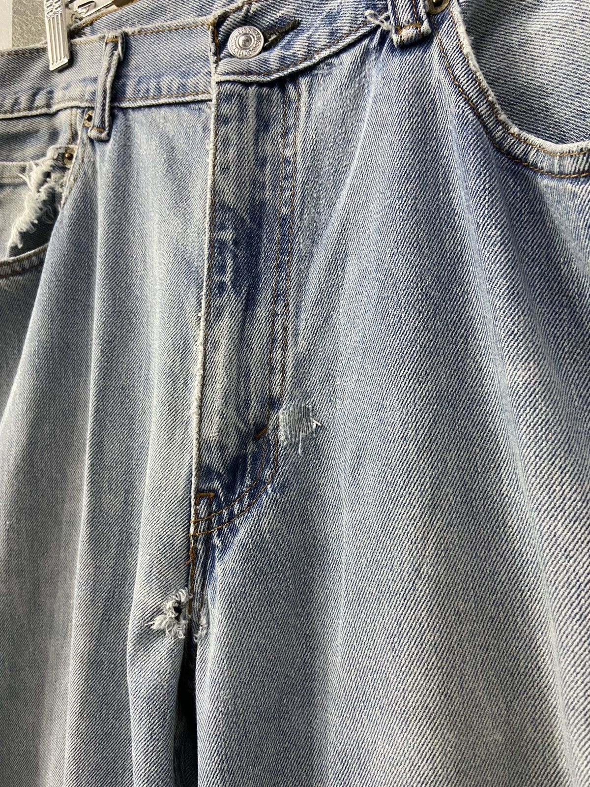 Levi's × Vintage Vintage Levi’s 550 Light Blue Wash Denim Pants 36X34 Size US 36 / EU 52 - 9 Thumbnail