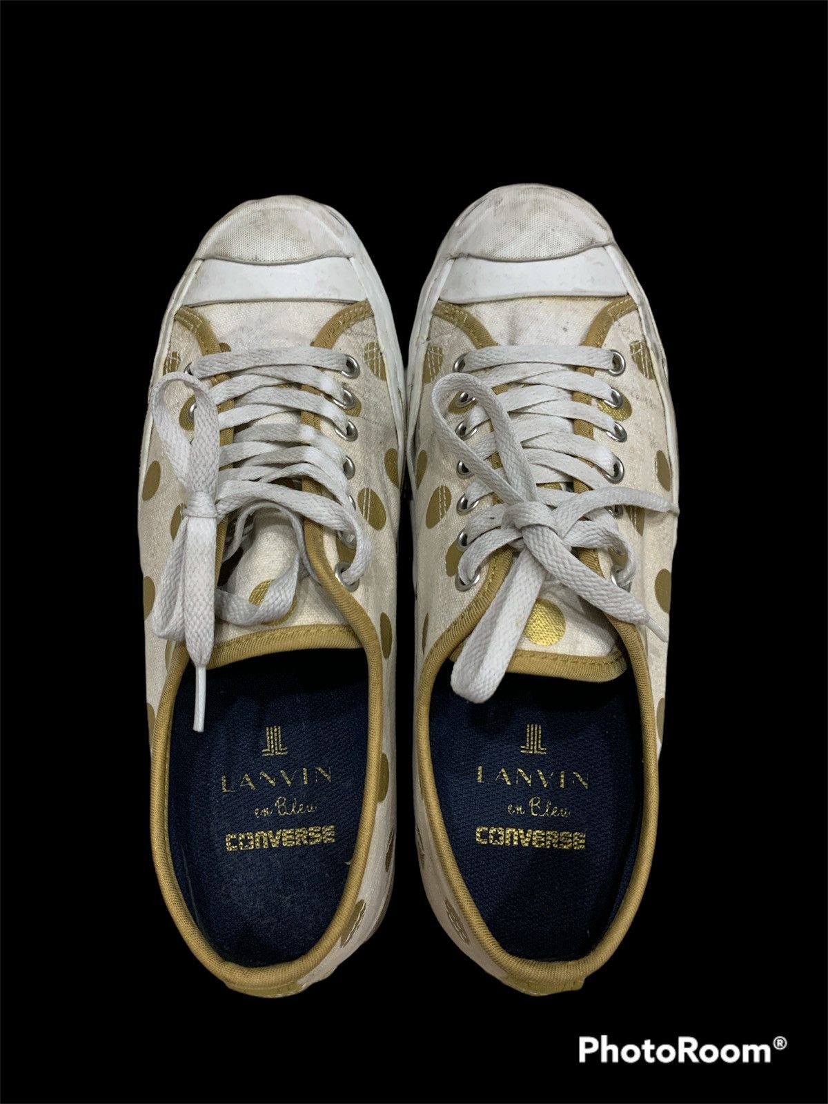 Converse × Lanvin LANVIN EN BLEU X CONVERSE JACK PURCELL POLKADOTS SHOES Size US 8 / EU 41 - 1 Thumbnail