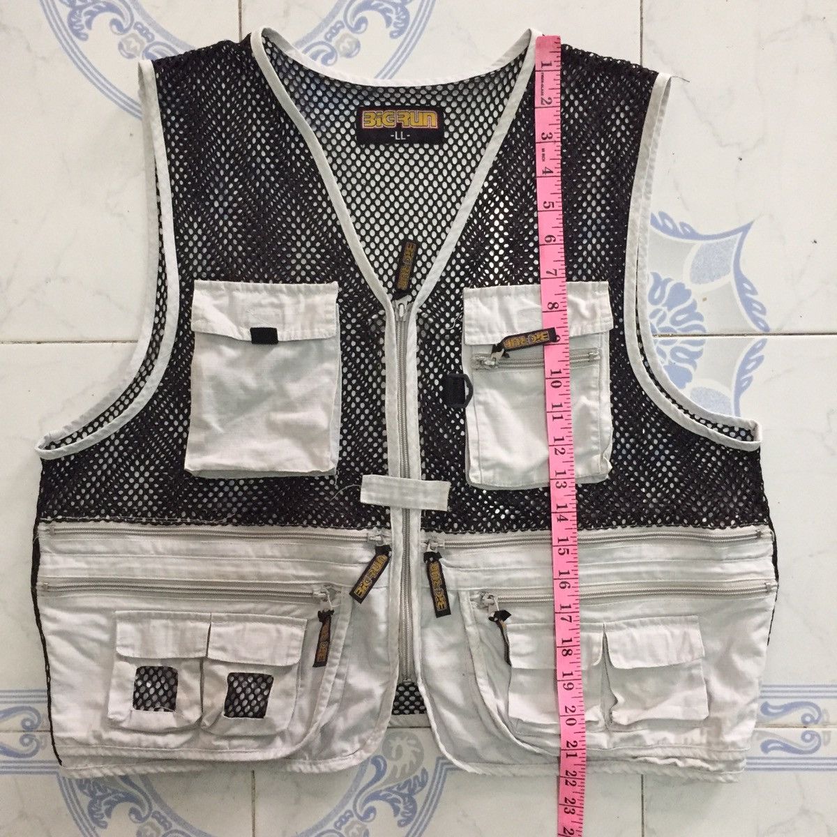 Japanese Brand Netting Vest Multiple Pockets Size US L / EU 52-54 / 3 - 13 Thumbnail