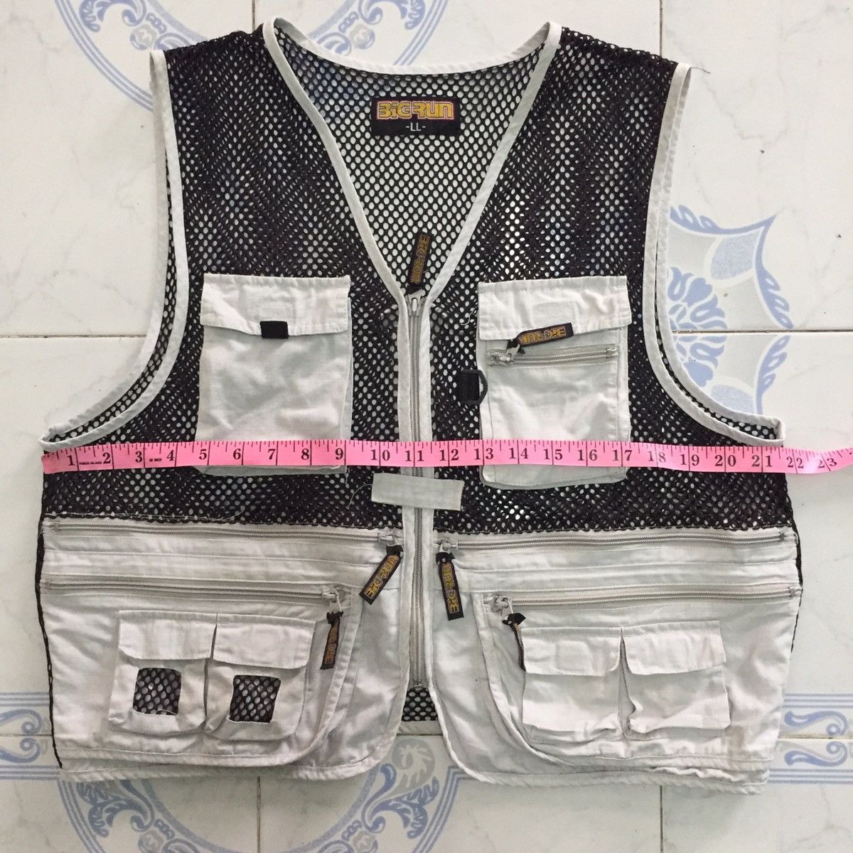 Japanese Brand Netting Vest Multiple Pockets Size US L / EU 52-54 / 3 - 12 Thumbnail